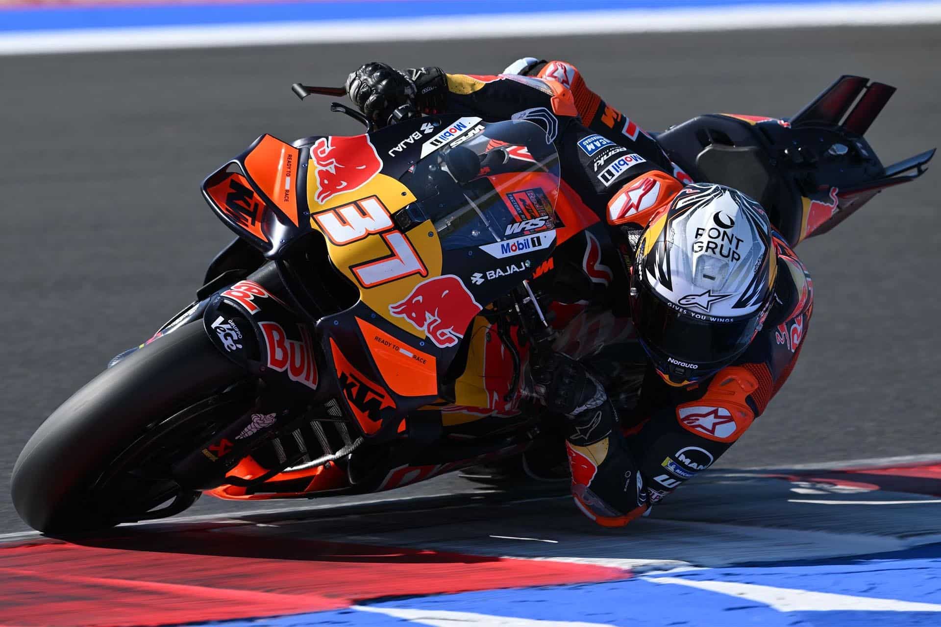Acosta está demostrando su consistencia con la KTM