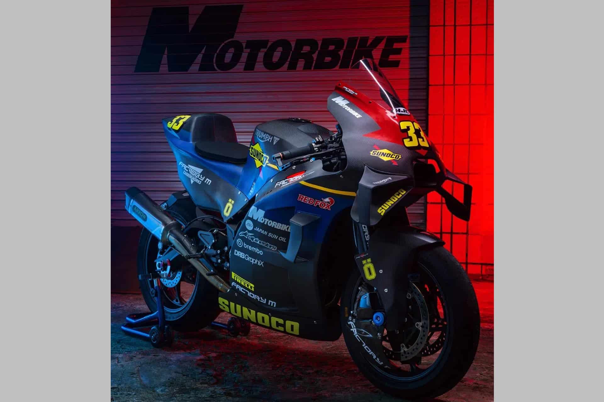 Mucho carbono y un logrado look MotoGP en esta increíble preparación sobre una Street Triple 765 RS
