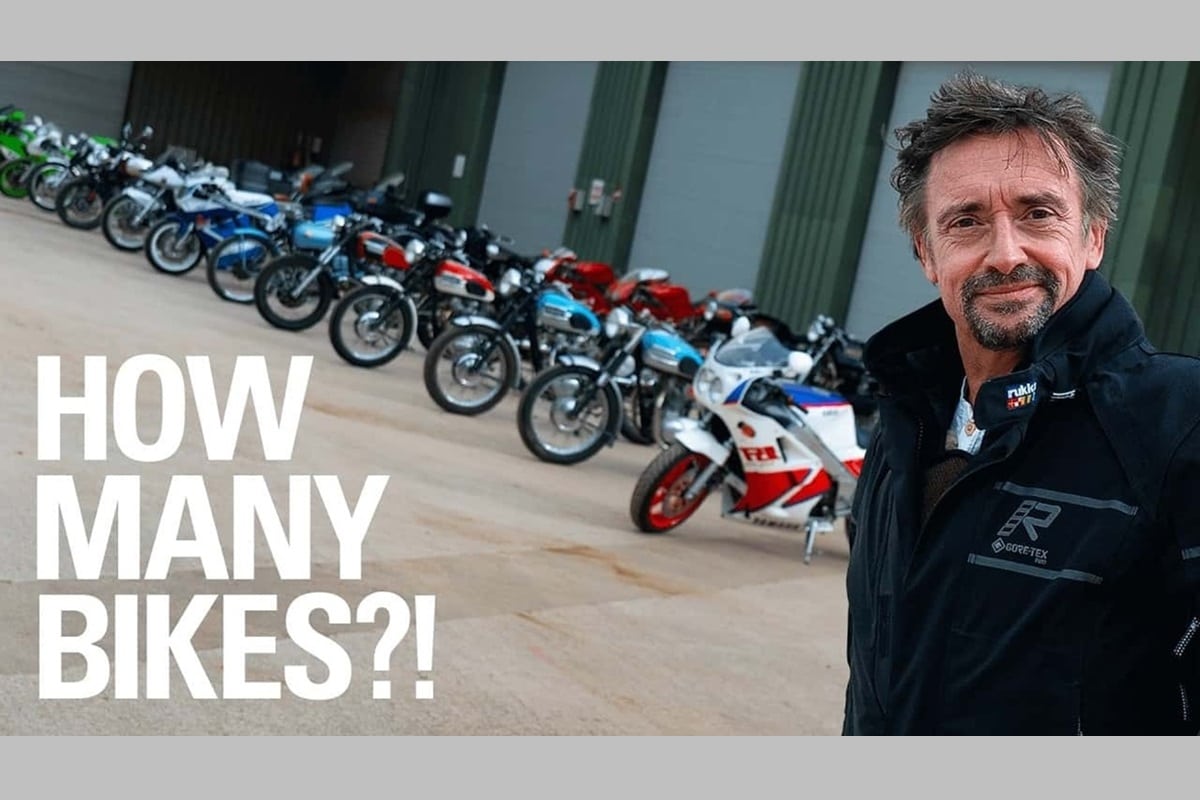 Richard Hammond exhibe la colección de motos con la que todos soñamos