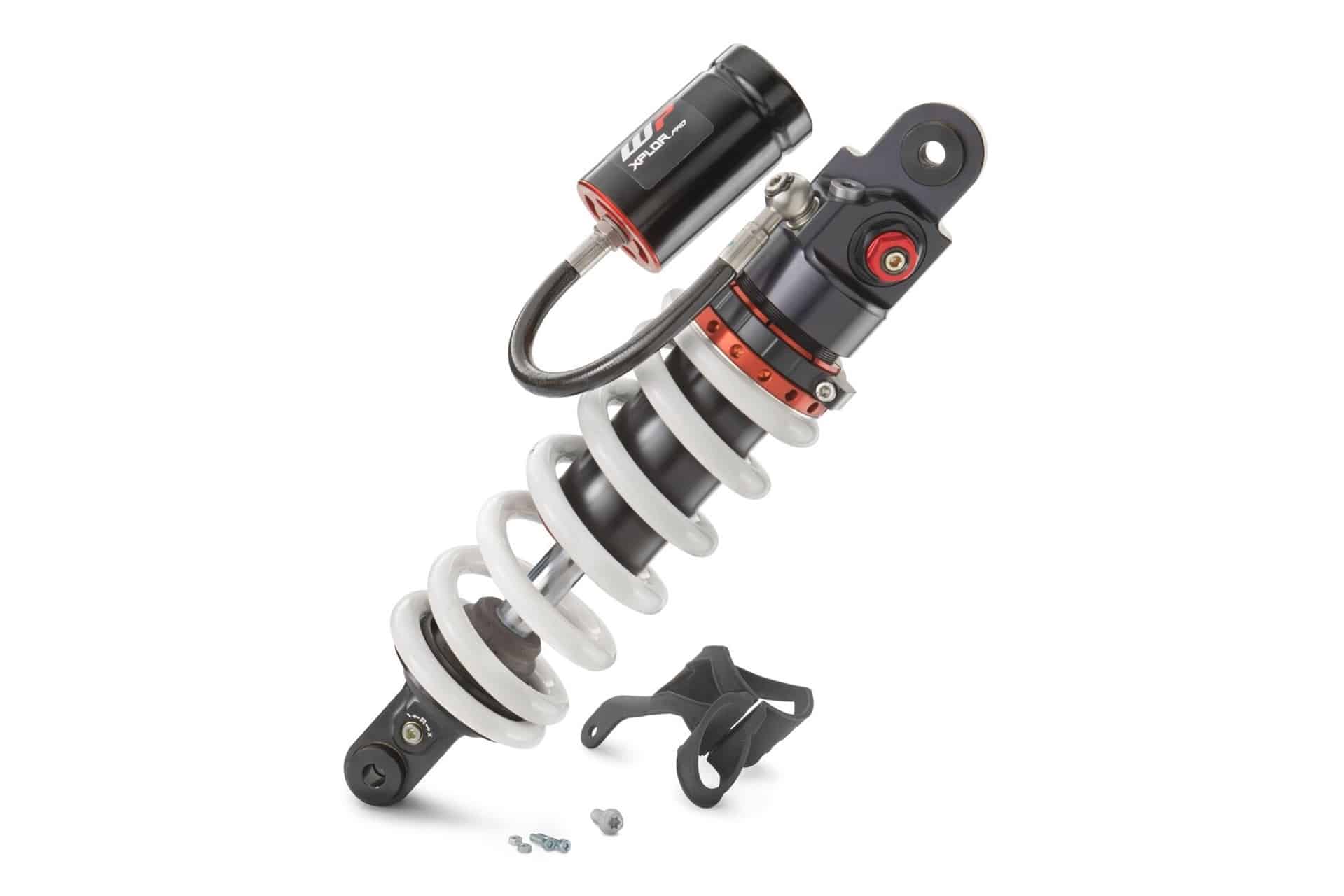 Ya disponible la nueva gama de componentes WP PRO 2025 para las 390/125 Enduro R y 390 Adventure R de KTM
