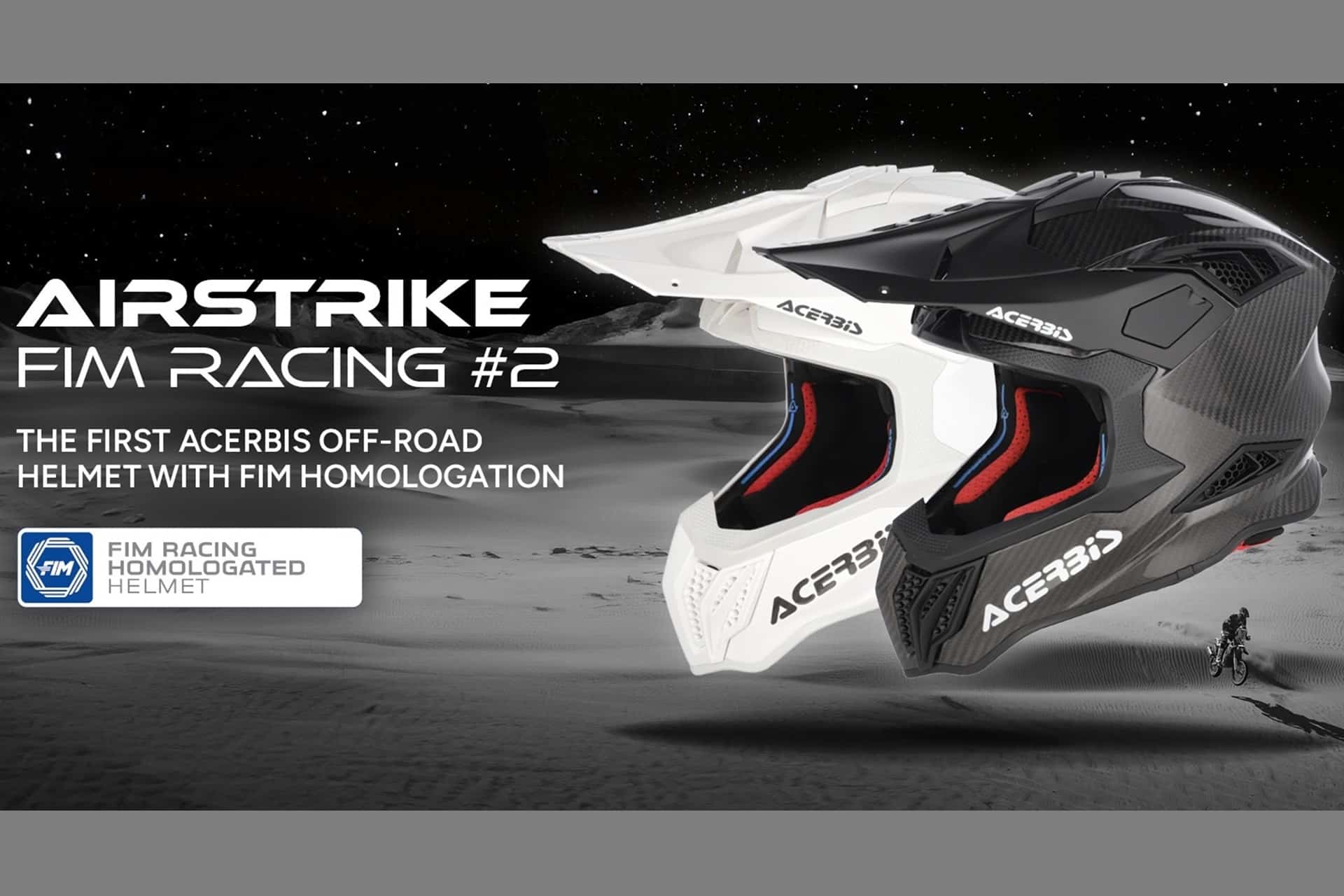 Nuevo Airstrike FIM Racing #2: El primer casco de motocross de Acerbis con homologación FIM