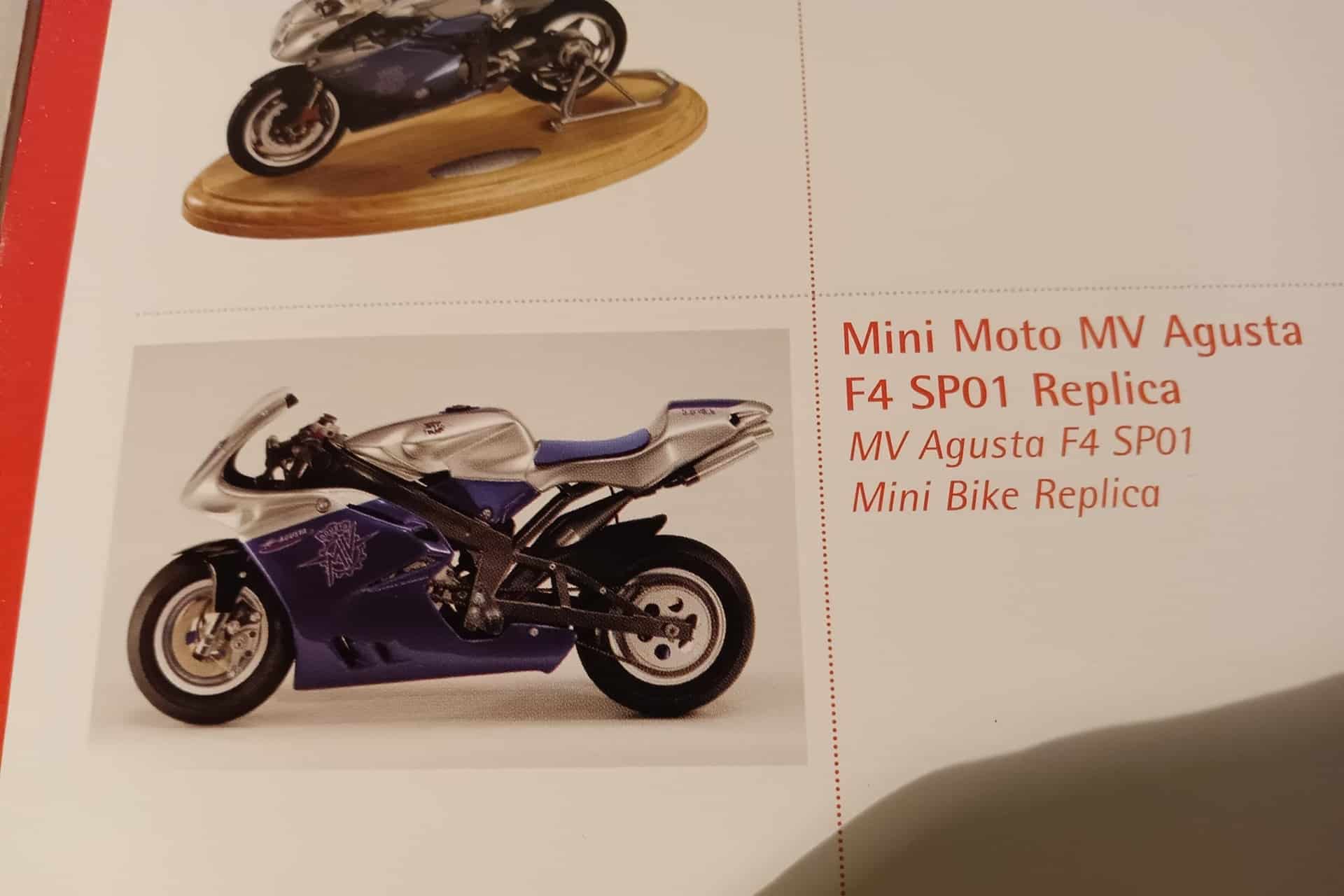 Minimoto de lujo a la venta: MV Agusta F4 SP01 Replica by Paventa