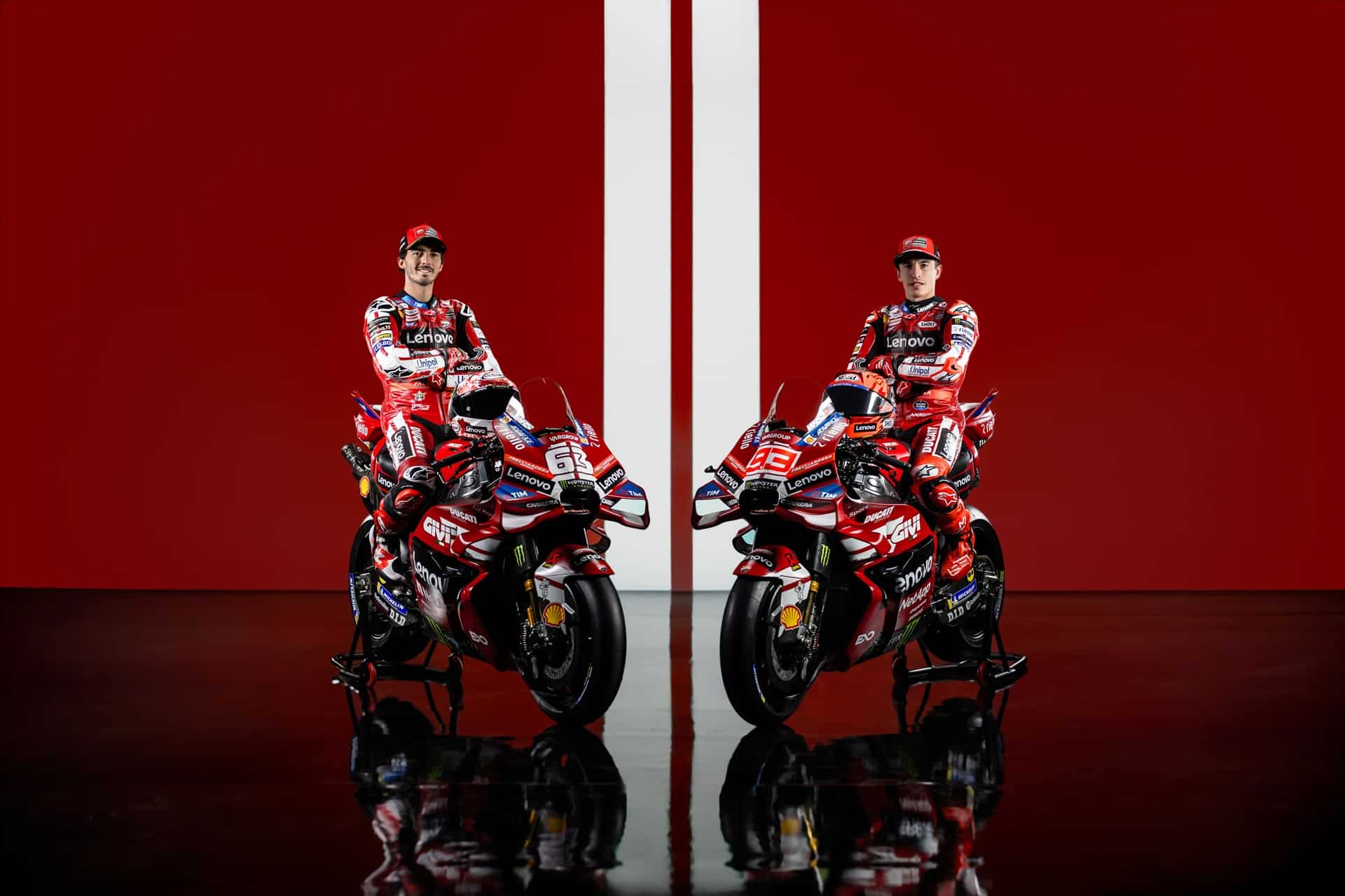 Campioni in Pista 2026: Ducati da a conocer las motos y pilotos del Lenovo Team de MotoGP para esta temporada