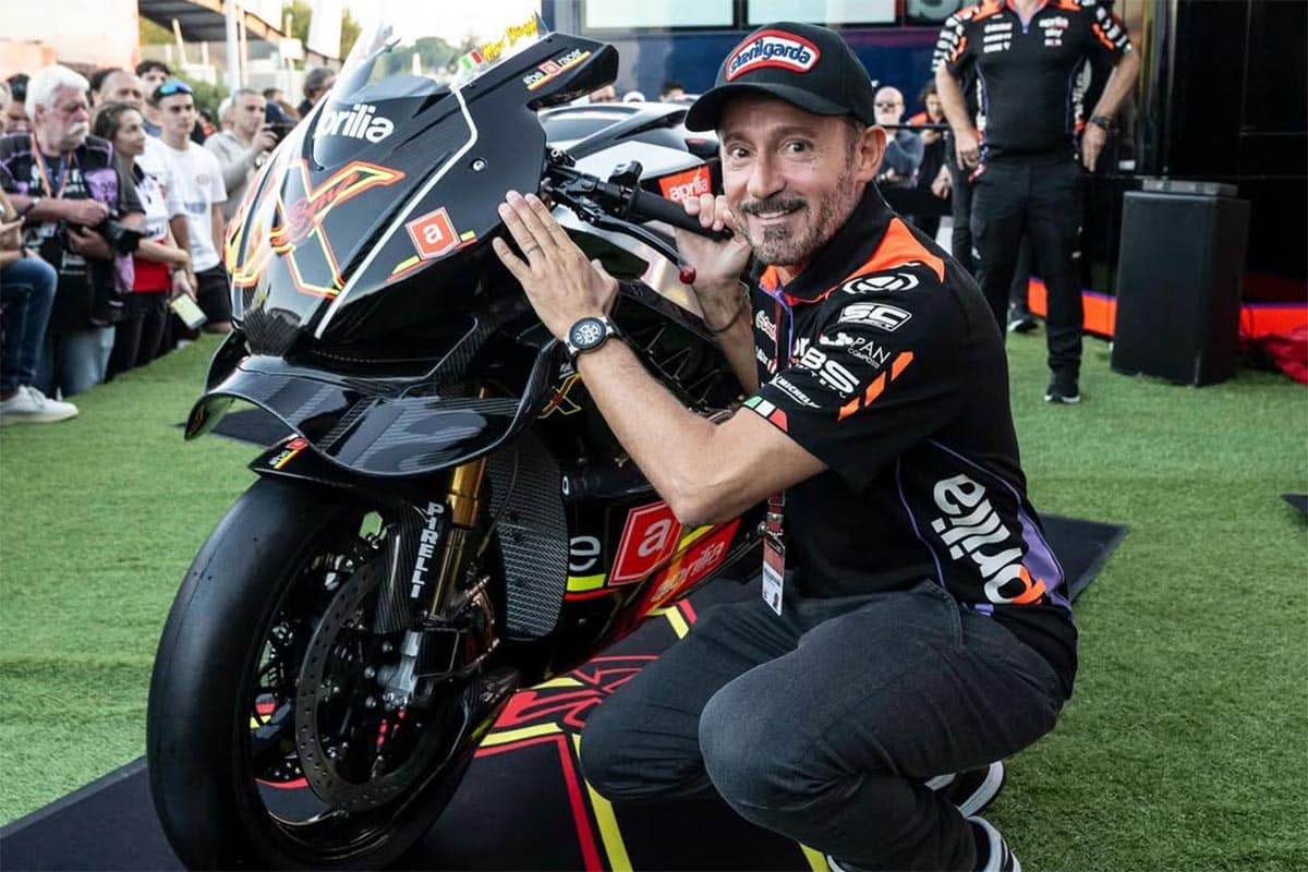 Biaggi hace de Biaggi y caldea el ambiente: “Aprilia es la única marca italiana en MotoGP”