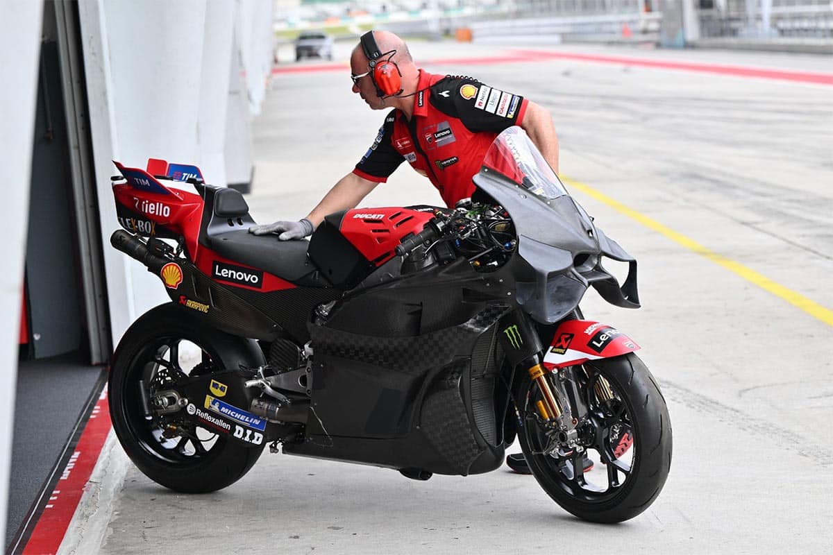 Ducati ha testado una nueva solución aerodinámica