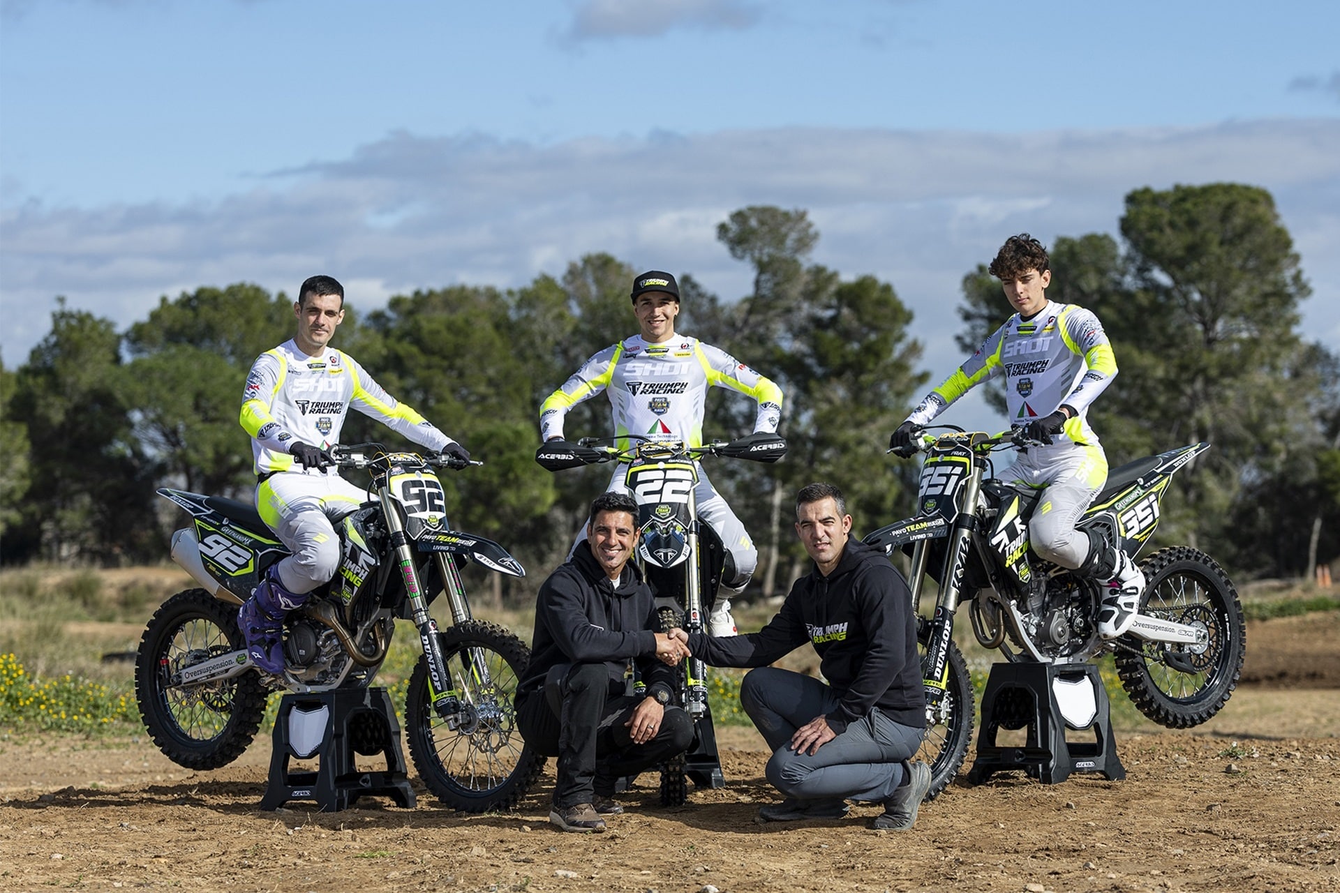 Triumph presenta su equipo para el Campeonato de España de Motocross 2026