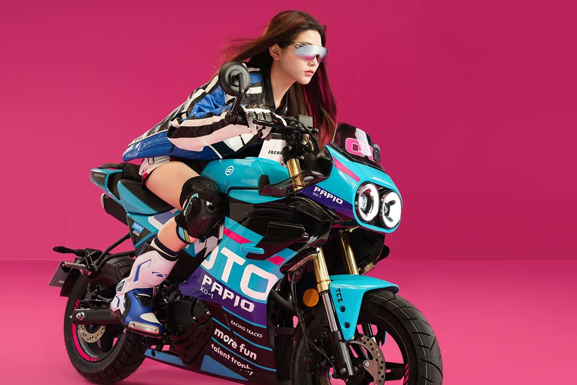 Nueva Papio XO-1 Racer: CFMoto “radicaliza” la imagen de su llamativa minimoto