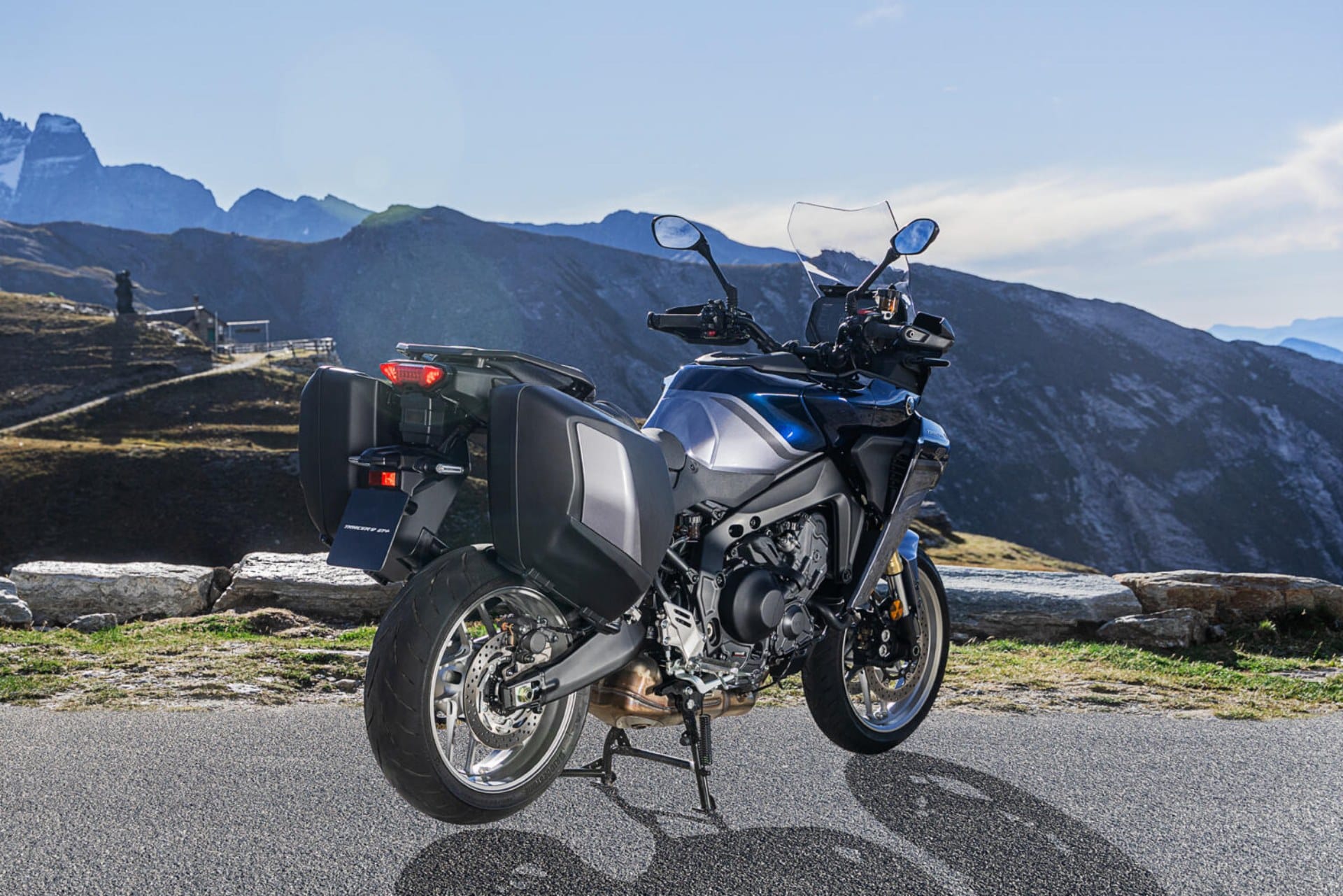 Caballete central moto