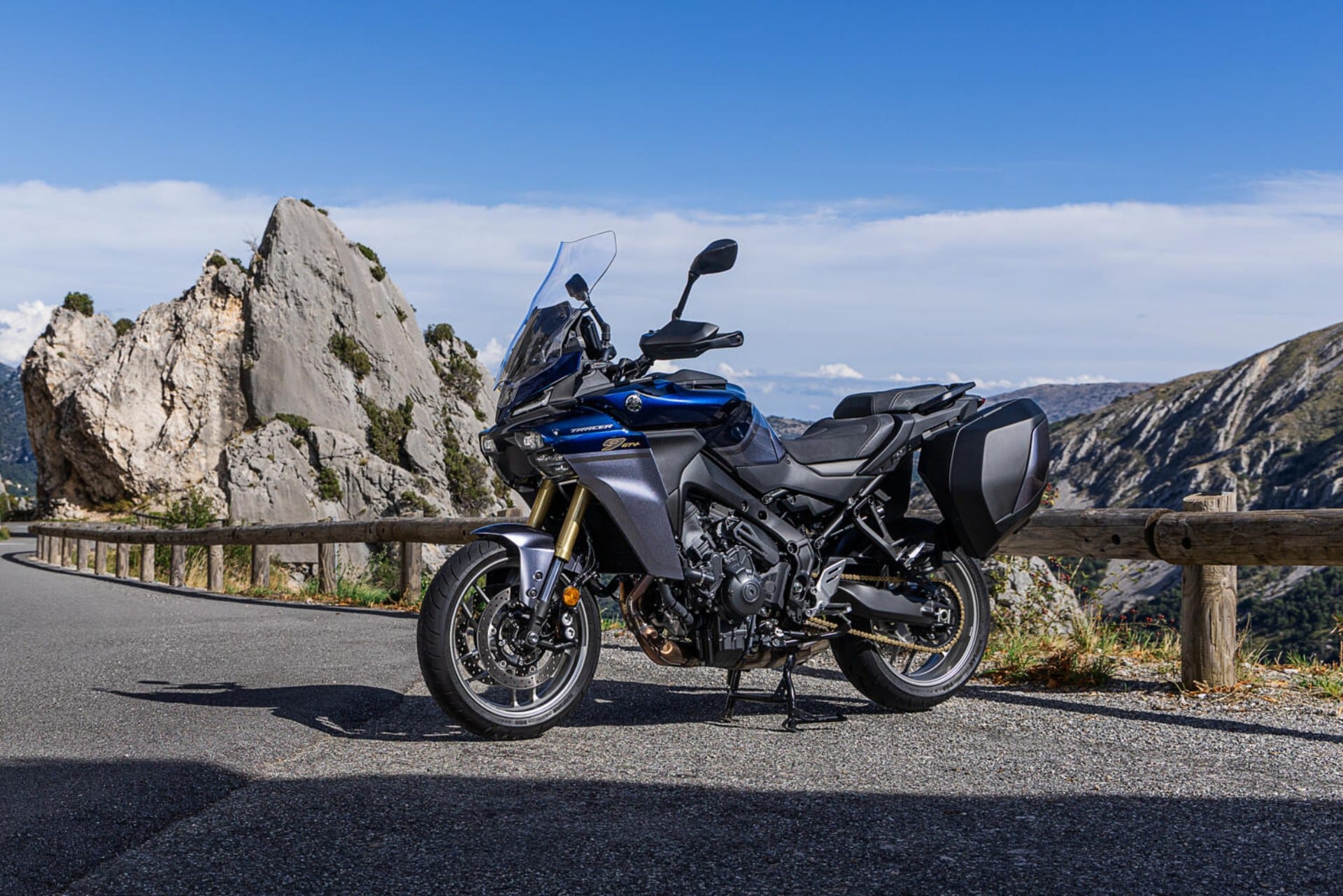 Caballete central moto