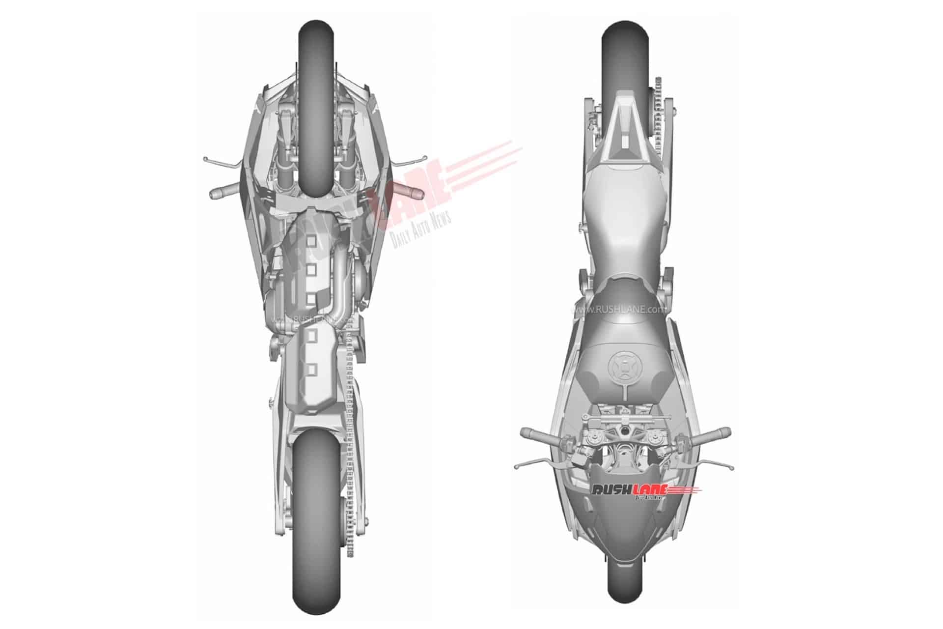 Se filtran las imágenes del registro de patentes del Tangent RR concept presentado en EICMA 2025