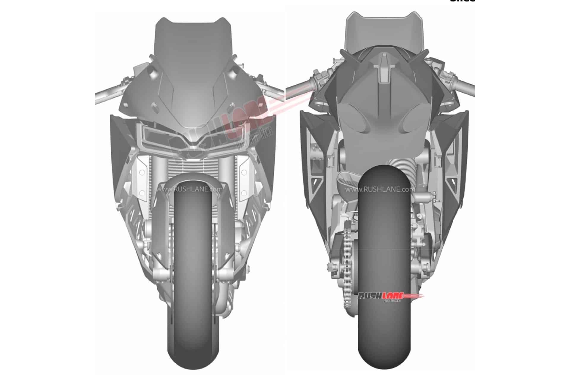 Se filtran las imágenes del registro de patentes del Tangent RR concept presentado en EICMA 2025