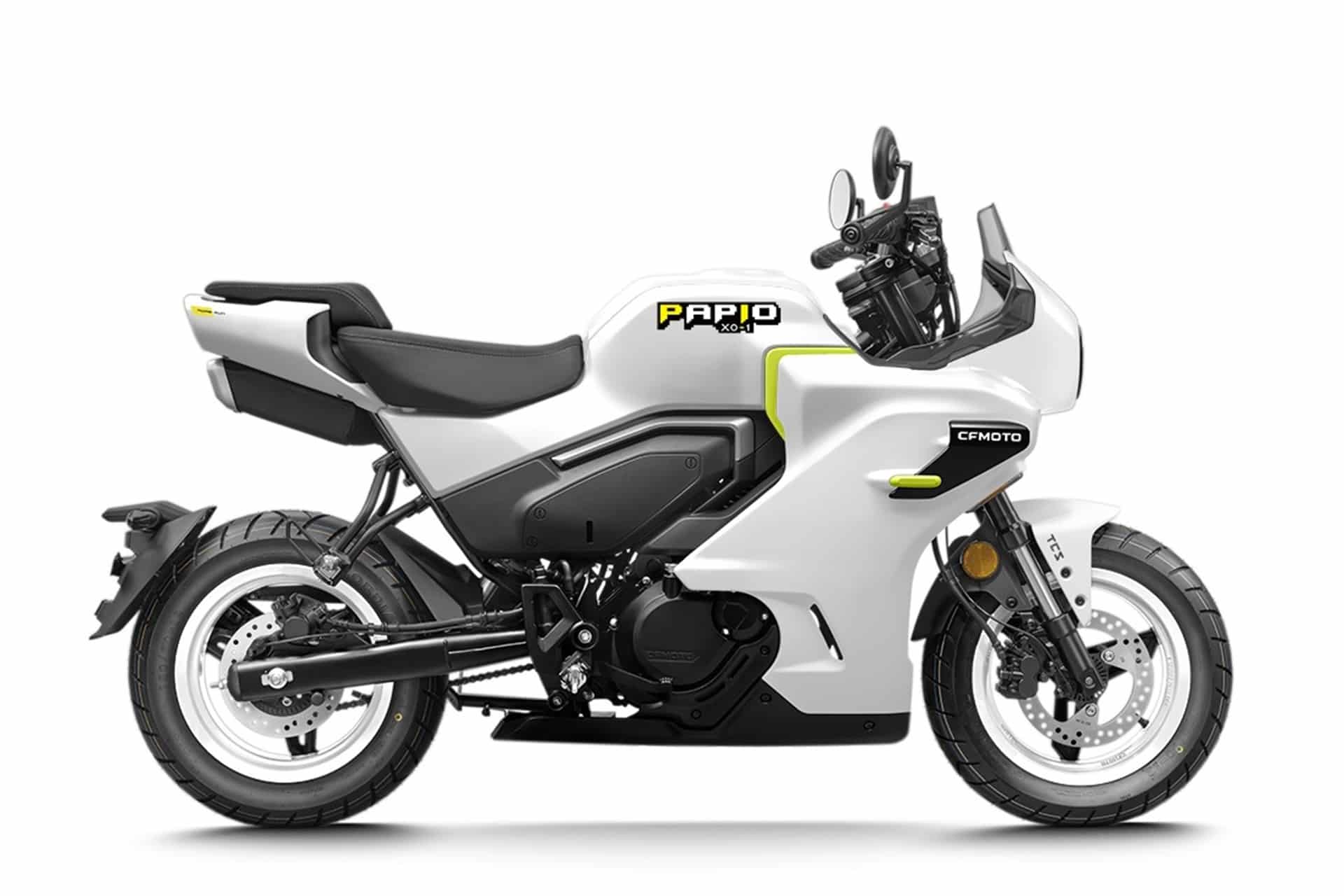 Nueva Papio XO-1 Racer: CFMoto “radicaliza” la imagen de su llamativa minimoto