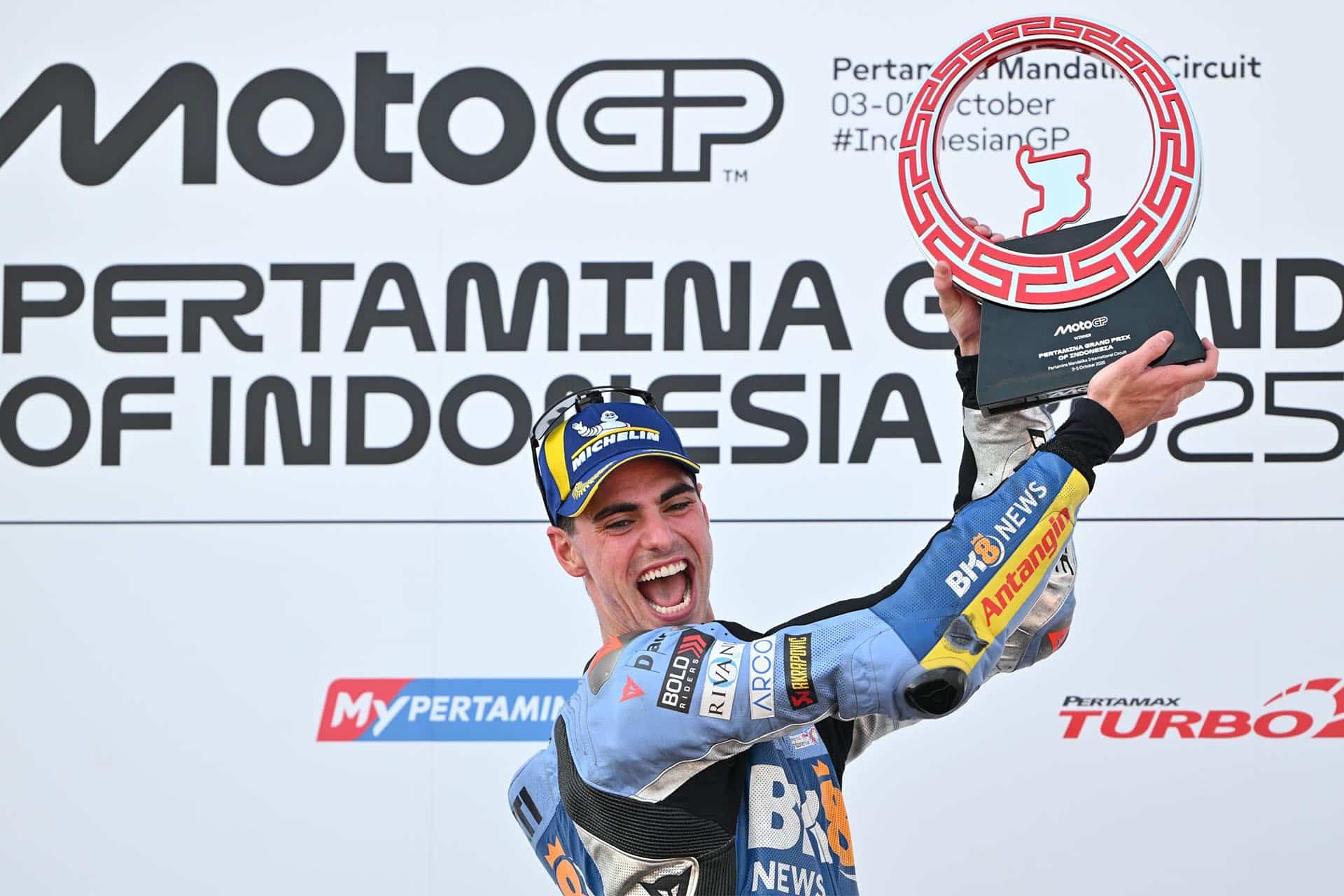 Aldeguer logró vencer su primer GP en Indonesia