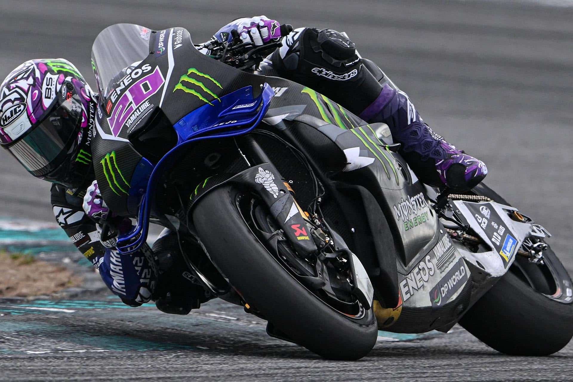 Quartararo no estará el resto del test después de una caída