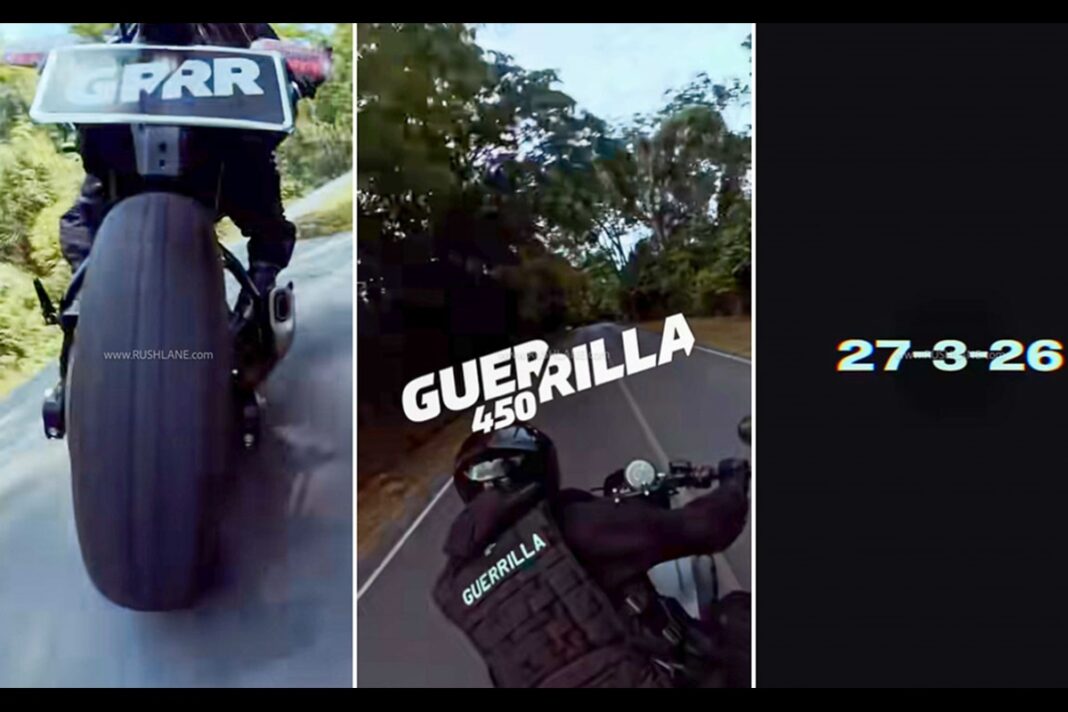 Mañana se lanza oficialmente la Guerrilla 450 2026 y la marca nos ofrece un pequeño adelanto en forma de video teaser