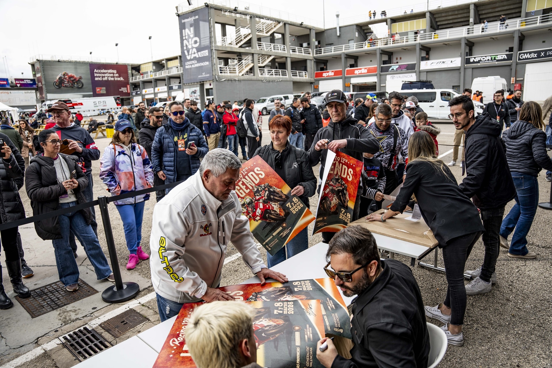 Jaume Masià homenajeado en el circuito Ricardo Tormo con motivo del Racing Legends 2026