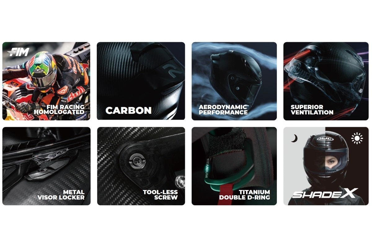 Nuevo HJC RPHA 1 V2 Carbon: El casco construido bajo especificaciones de MotoGP