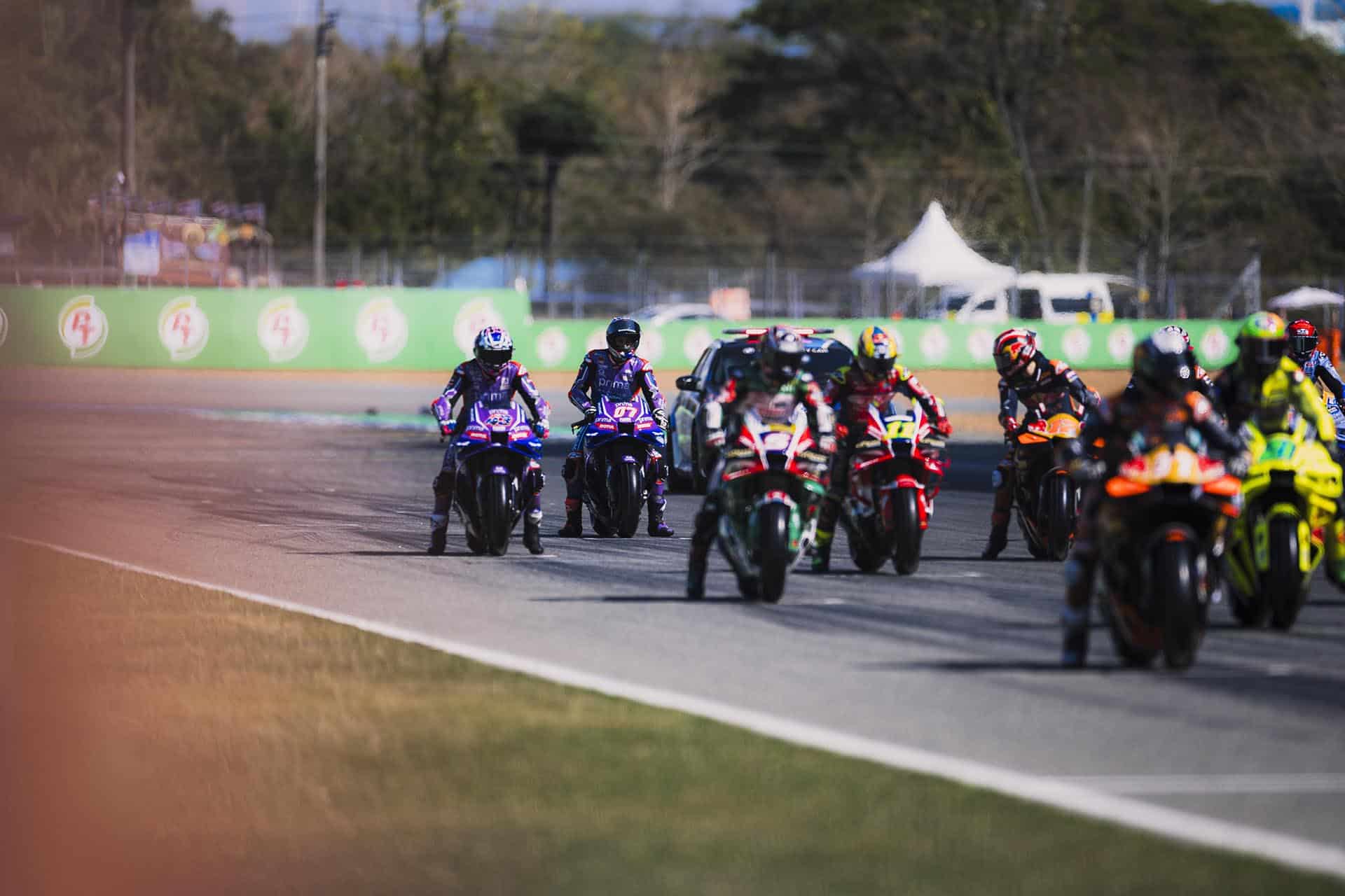 Yamaha está ocupando las últimas plazas de la parrilla