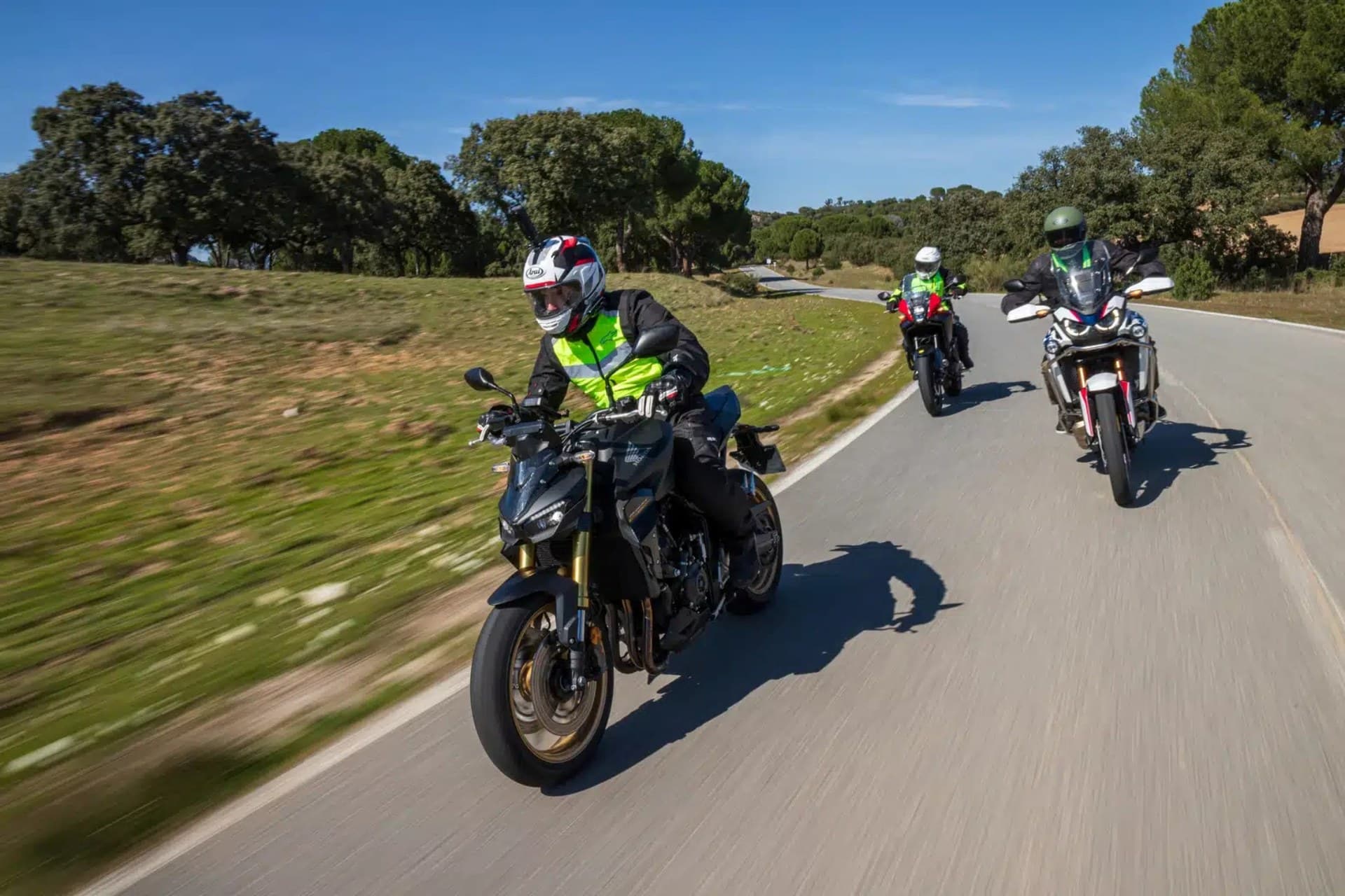 Evitar accidente en moto