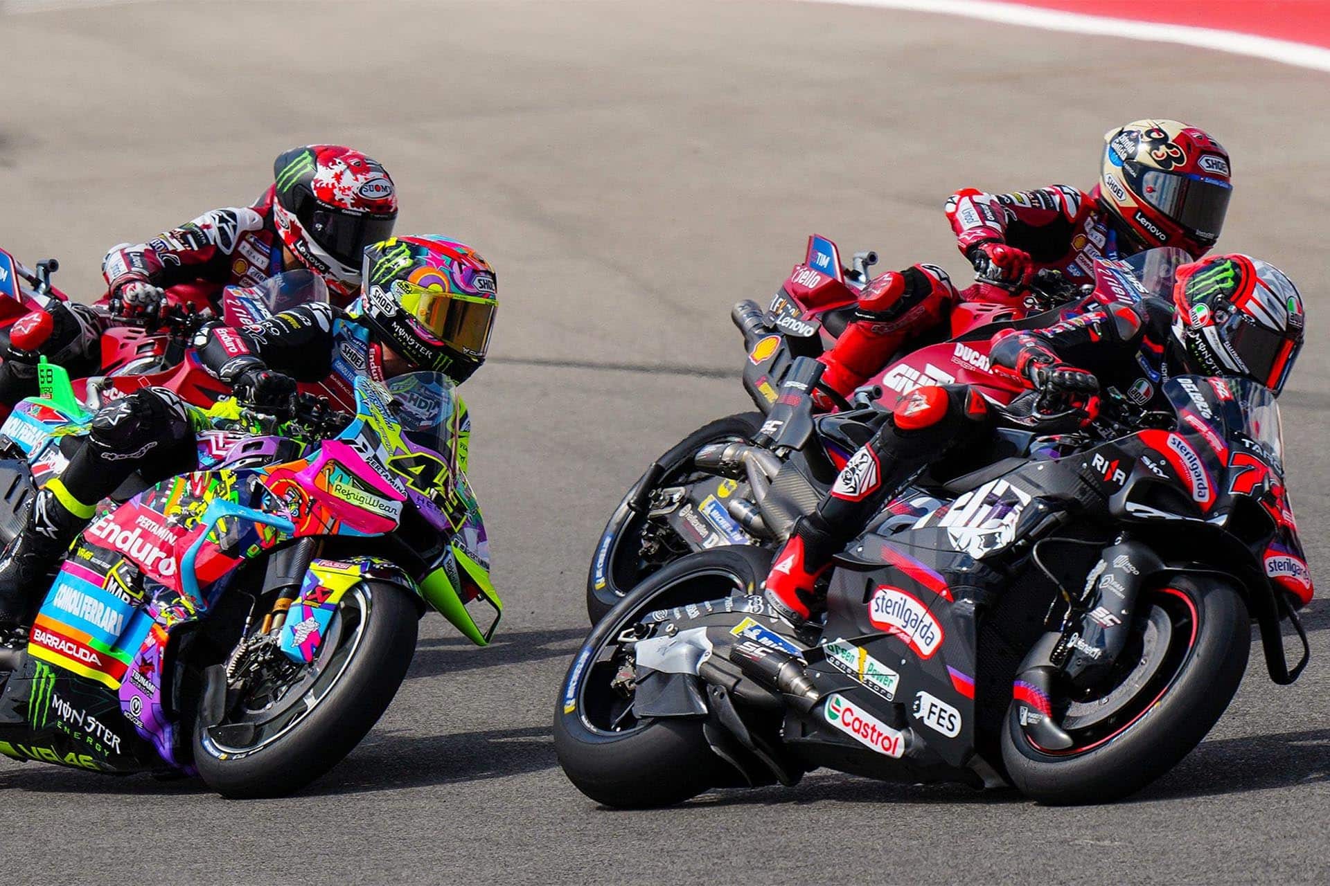 Aprilia y sus pilotos están sometiendo por el momento a Ducati
