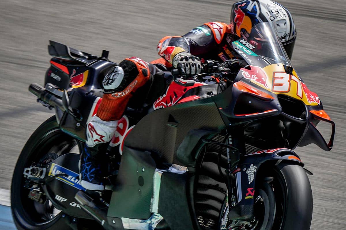 KTM estuvo centrada en trabajos aerodinámicos, pero también probaron otras piezas