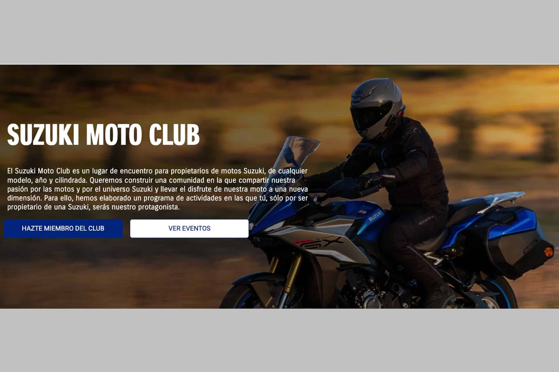 Suzuki Moto Club: El nuevo punto de encuentro dirigido a los usuarios de la marca