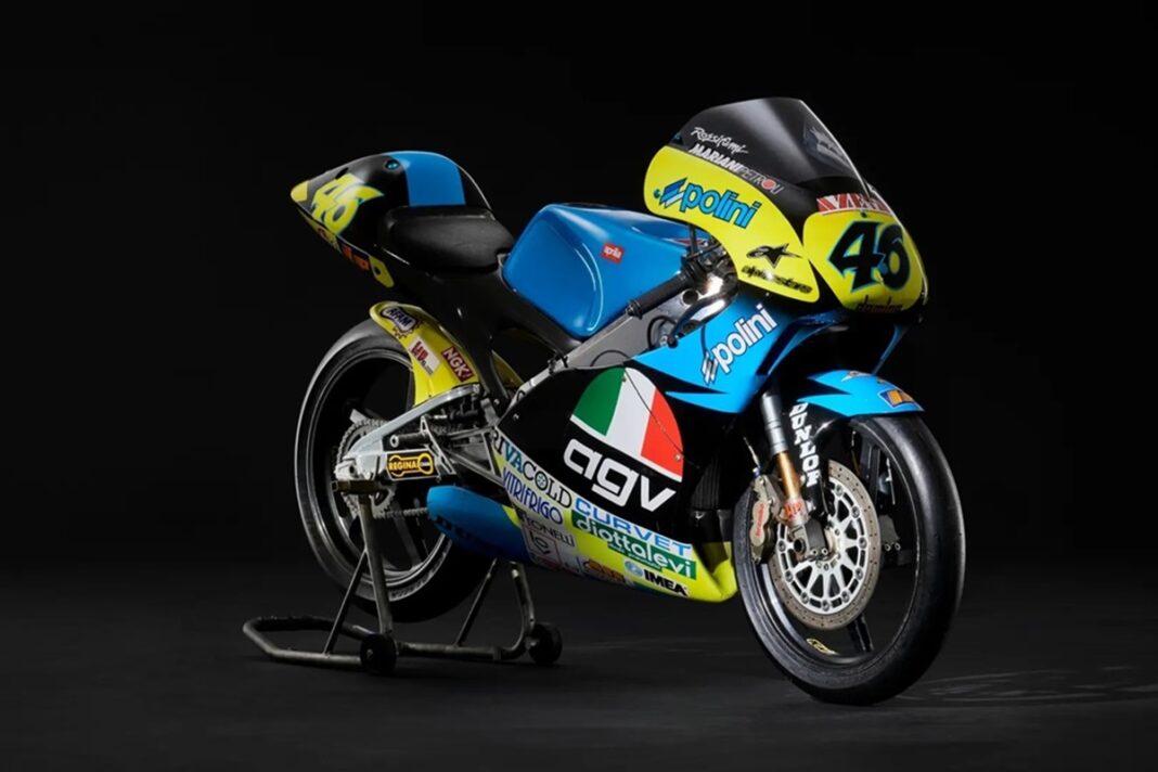 A la venta la Aprilia RS125R con la que debutó Valentino Rossi en el Mundial