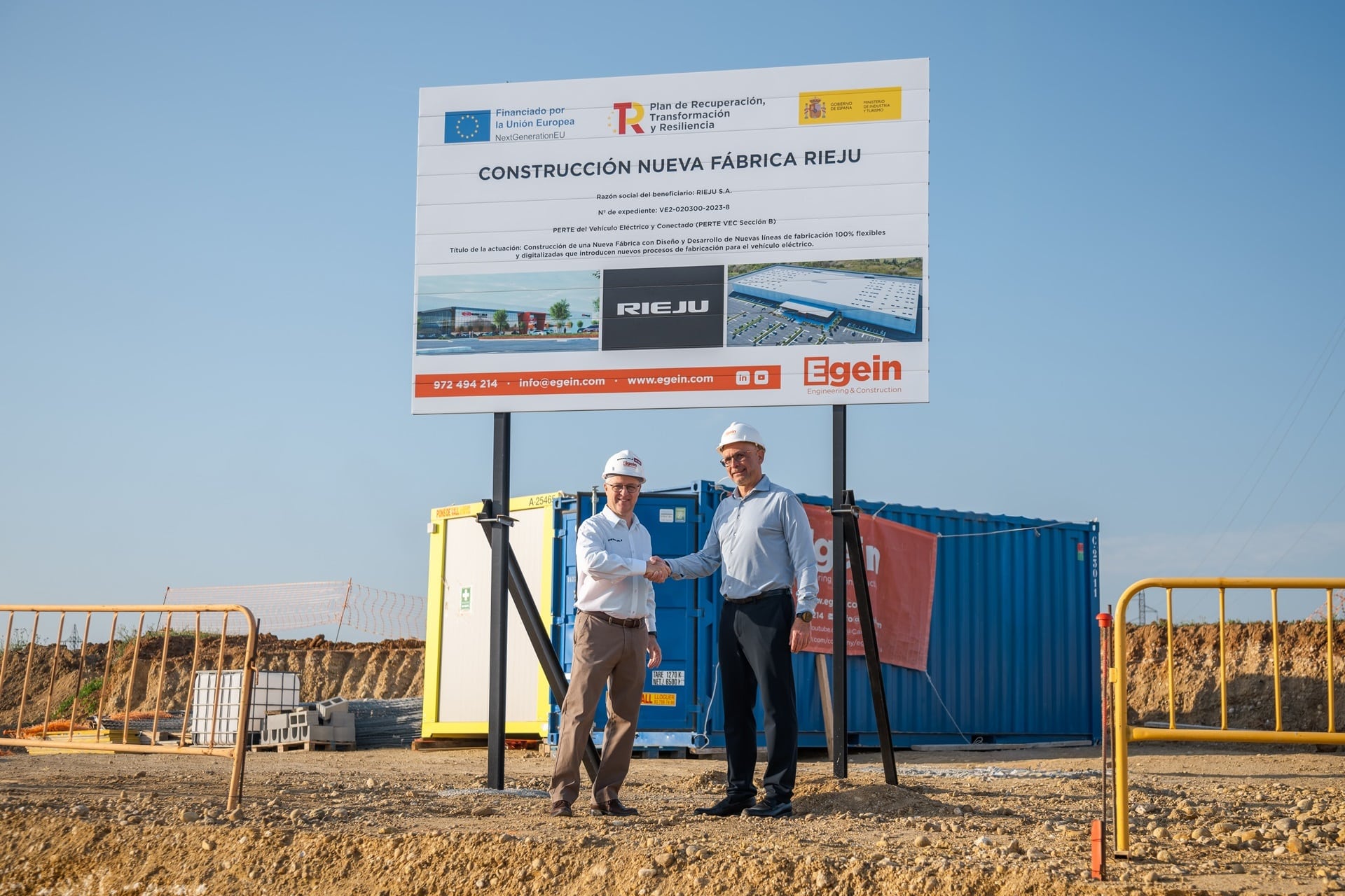 Rieju arranca las obras de su nueva factoría en la provincia de Gerona
