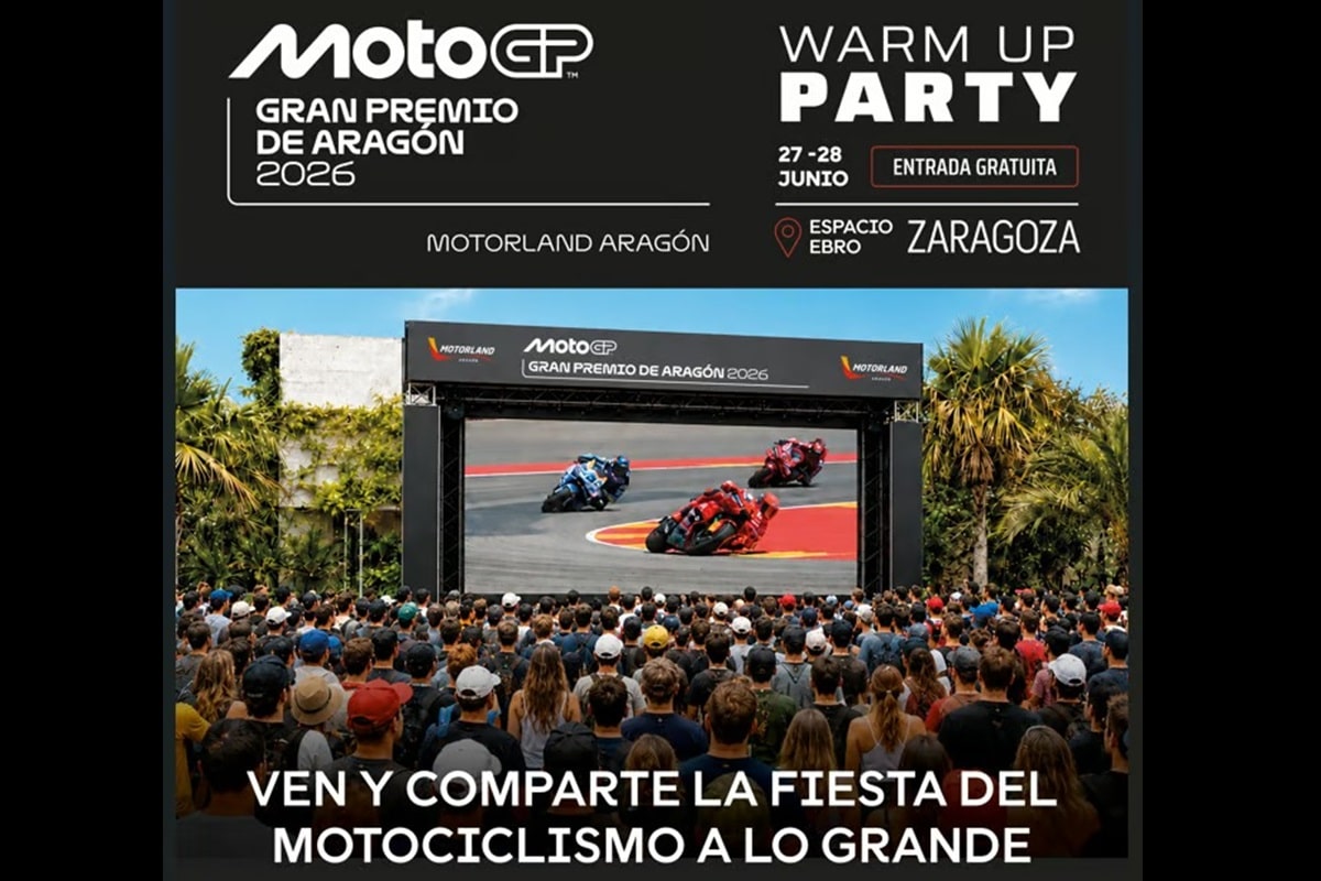 Warm Up Party: la gran fiesta gratuita en Espacio Ebro con retransmisión del GP de Assen