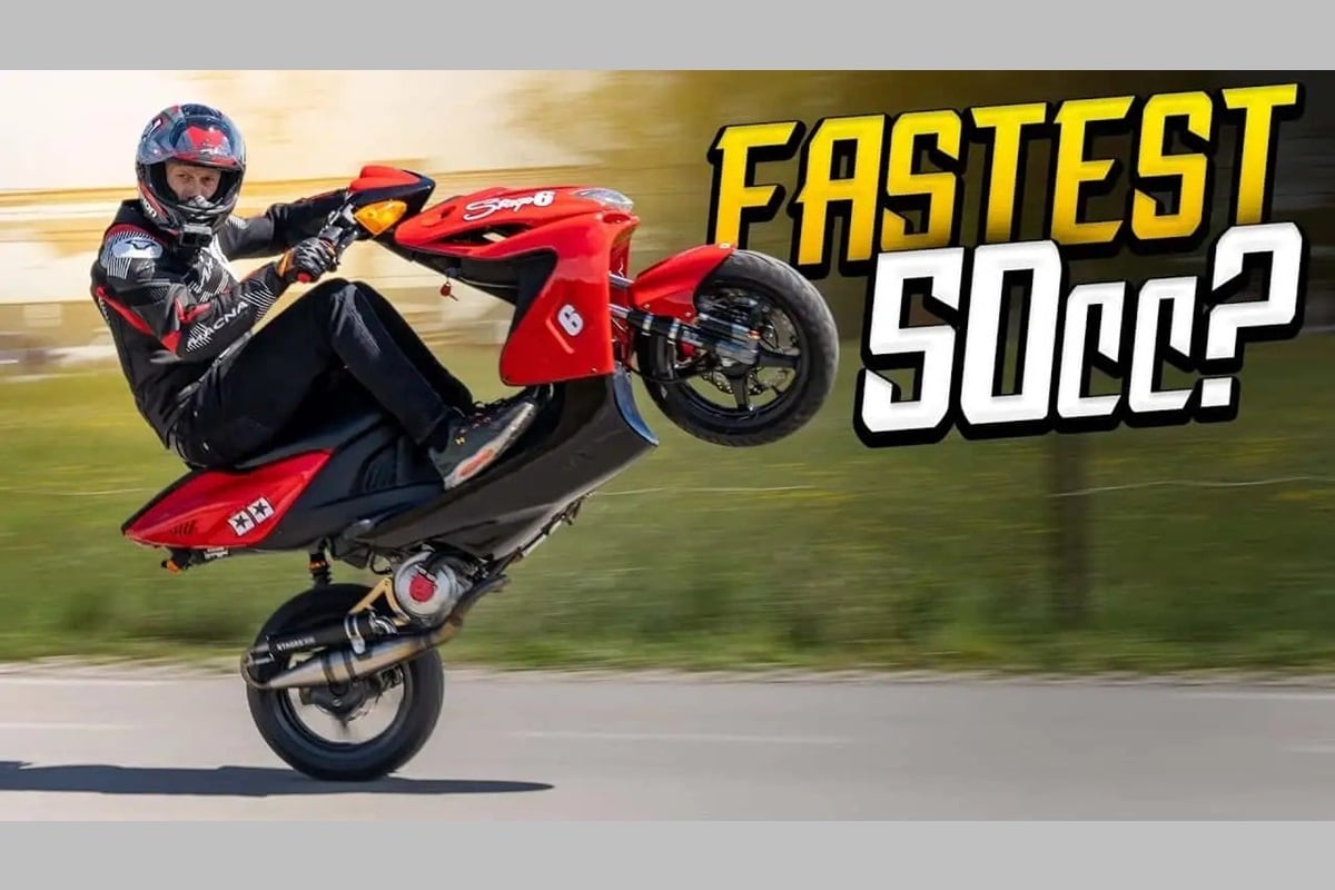 Como convertir un anticuado Yamaha Aerox 50 cc en la máquina de acrobacias del mismísimo Rok Bagoros