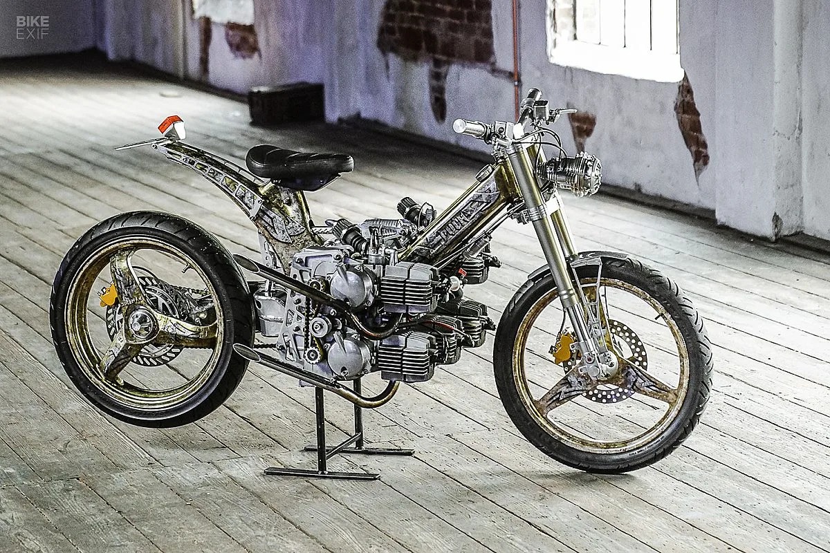 Puch Maxi S 2T de cinco cilindros y 350 cc: así se prepara un ciclomotor en Alemania