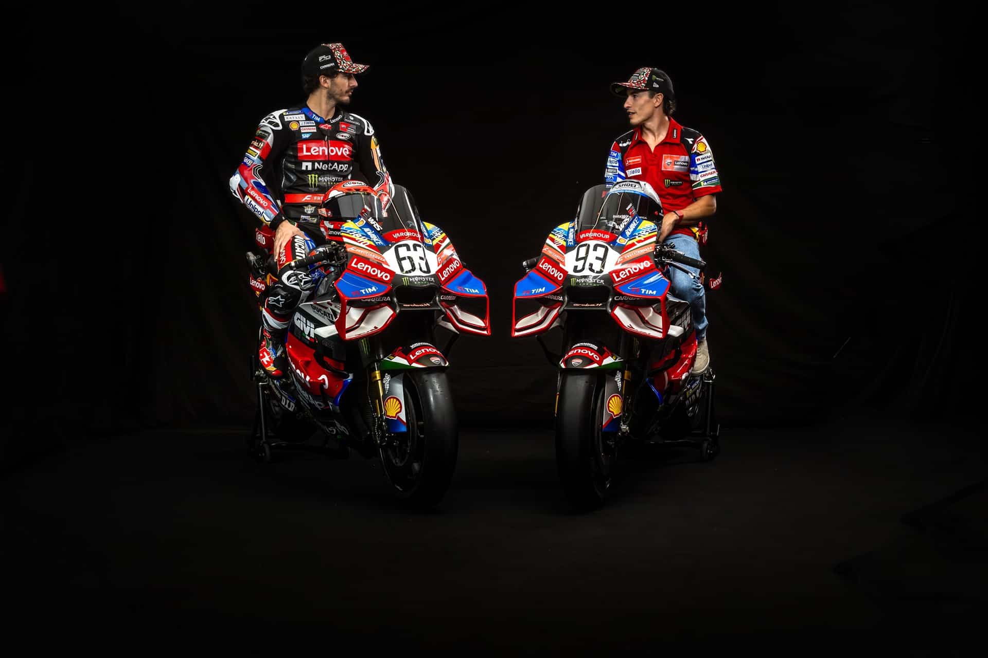 Las Ducati Desmosedici GP oficiales se visten de Centenario durante la celebración del GP de Italia
