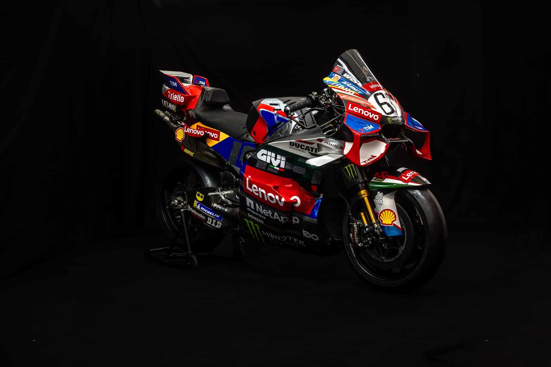 Las Ducati Desmosedici GP oficiales se visten de Centenario durante la celebración del GP de Italia