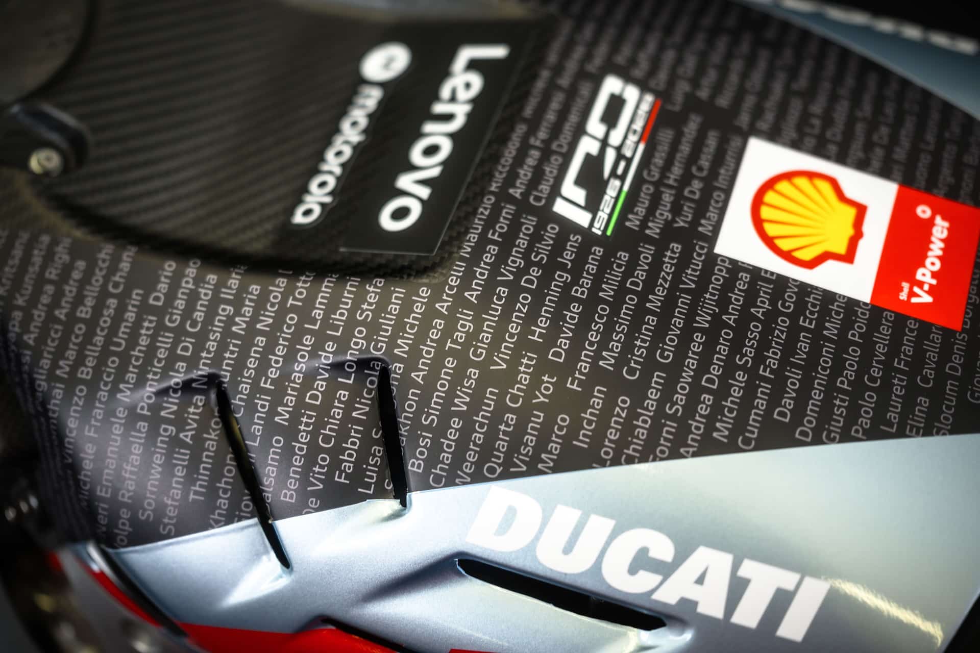 Las Ducati Desmosedici GP oficiales se visten de Centenario durante la celebración del GP de Italia