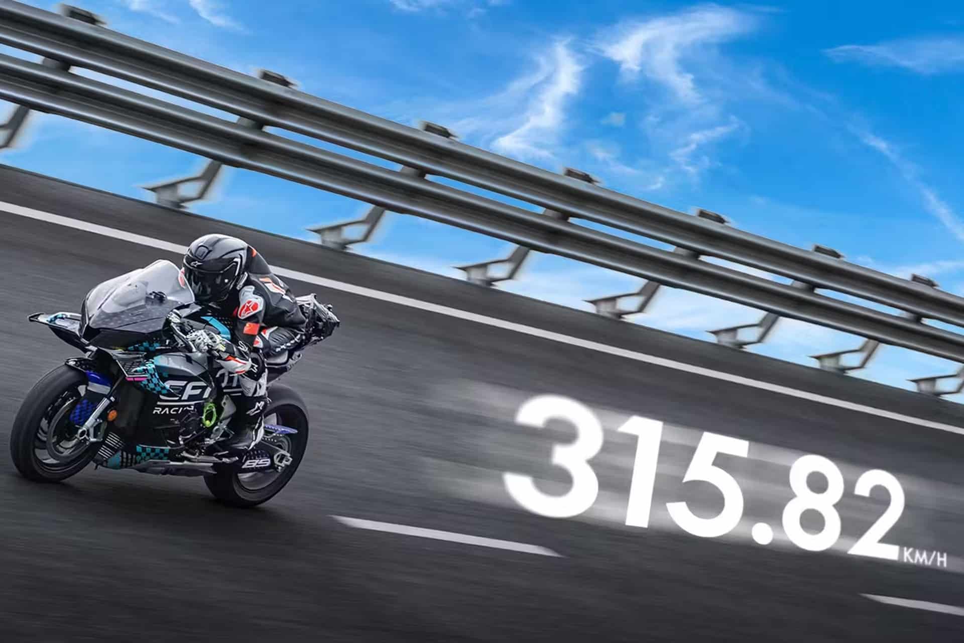 La CFMOTO V4 SR-RR se convierte oficialmente en la moto de calle china más rápida del planeta