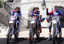 Travis Pastrana convierte el jardín de la Casa Blanca en su circuito particular de acrobacias