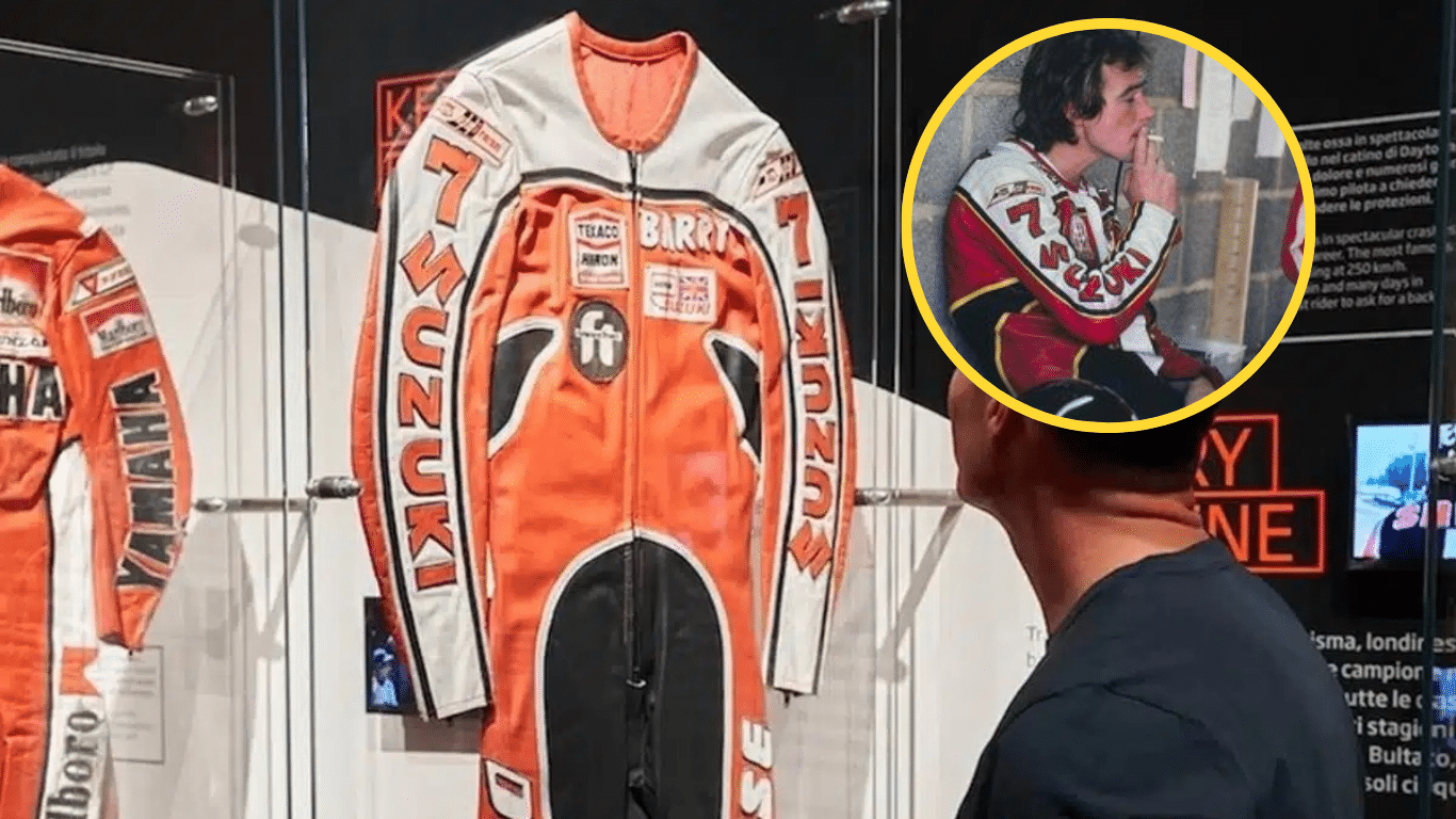 “Barry Sheene sigue muy presente”: Dainese crea un mono réplica para una subasta benéfica