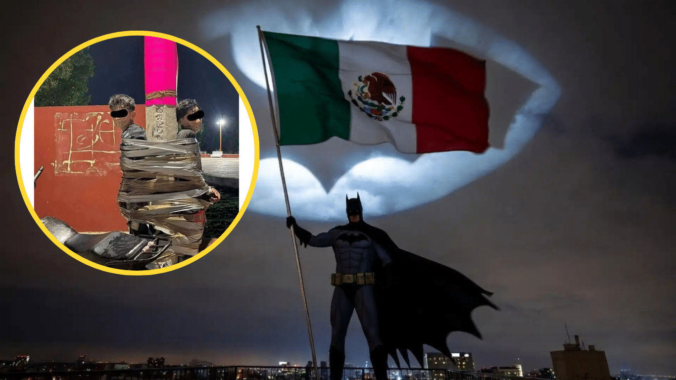 A man disguised as Batman patrol in Mexico killing motorcycle thieves