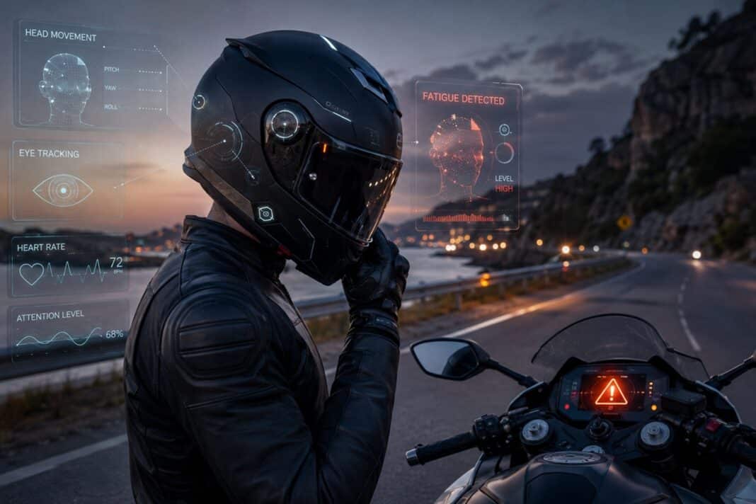 Polaris trabaja en un casco inteligente que podría detectar la fatiga y frenar la moto si detecta cansancio