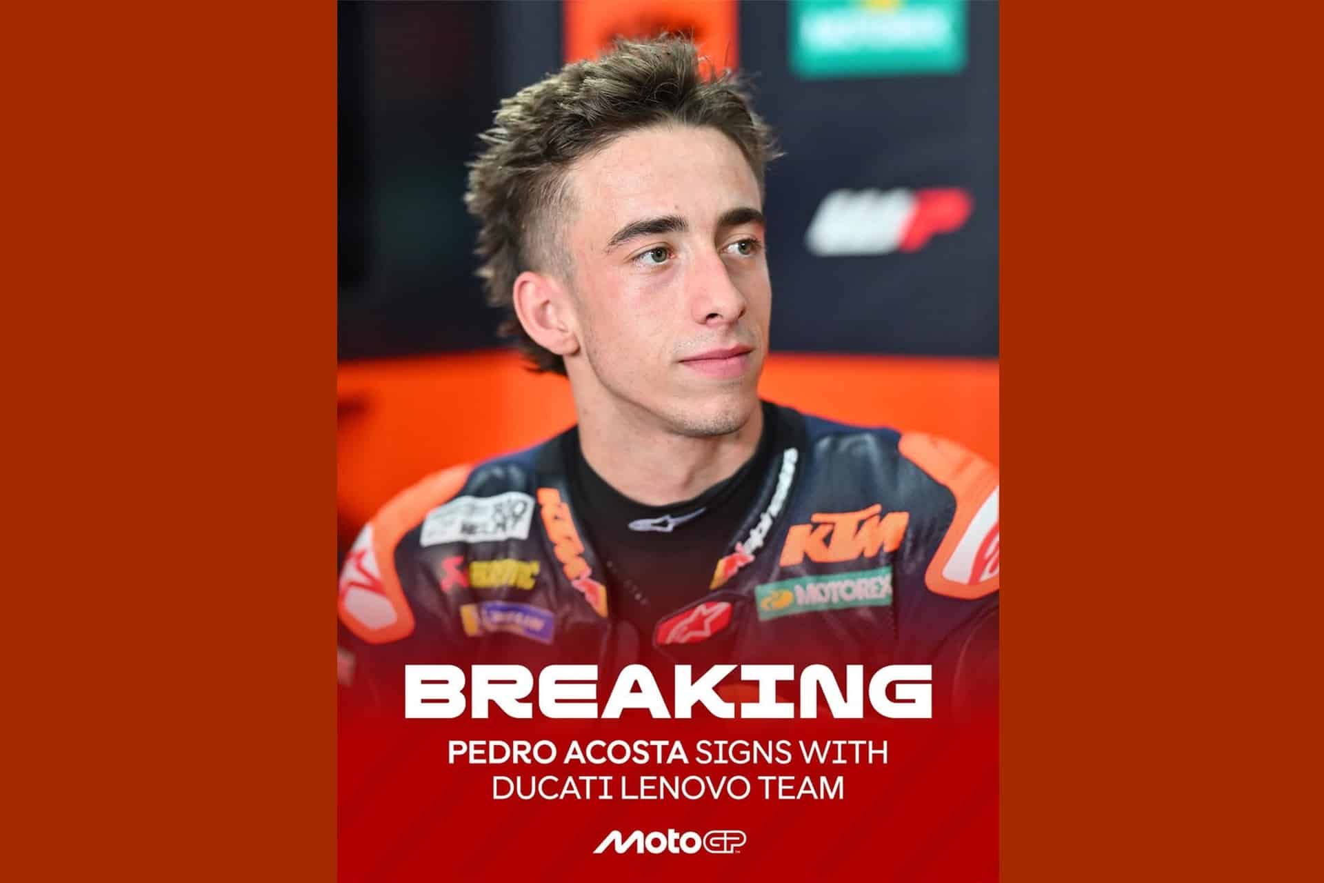 Confirmado: Pedro Acosta será el nuevo compañero de equipo de Marc Márquez
