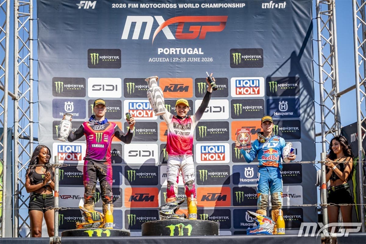 Farrés en el podio de Portugal