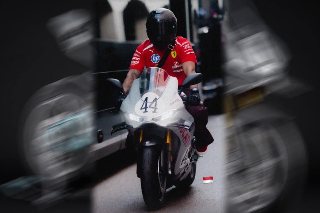 Lewis Hamilton deja ver de nuevo en moto en Mónaco y lo hace con un modelo muy exclusivo y especial
