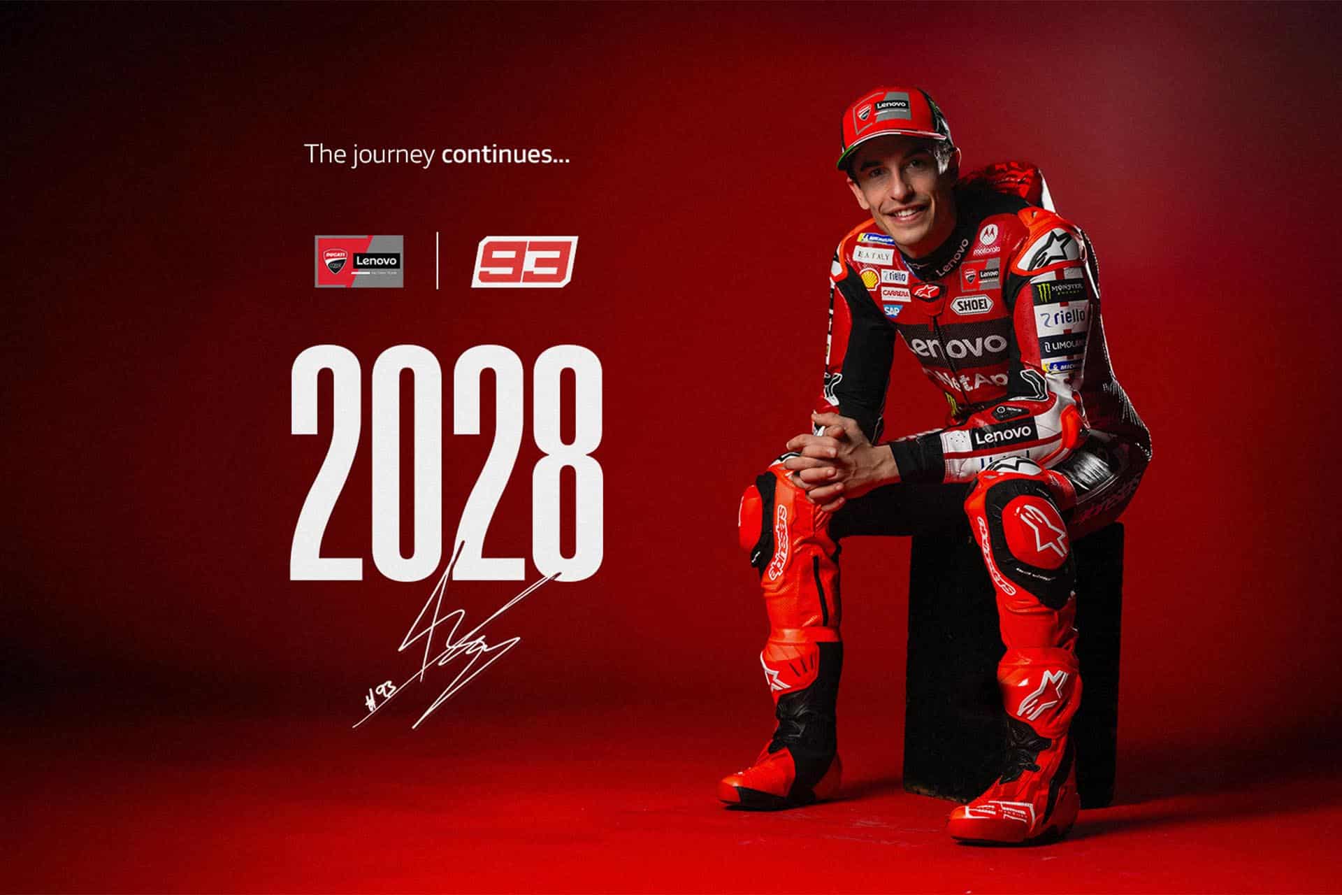 Marc Márquez y Ducati renuevan por dos años