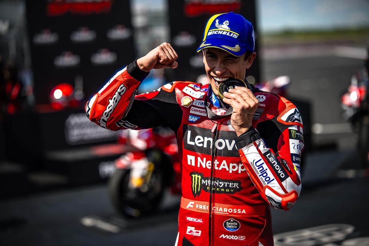 Marc está siendo, de lejos, el mejor piloto Ducati a pesar de todo
