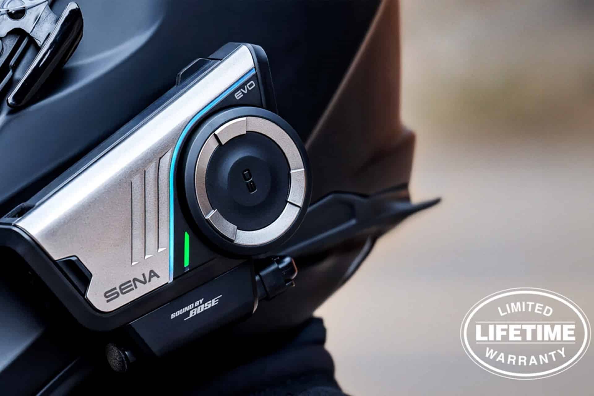 Sena presenta la primera garantía limitada de por vida para comunicación de motocicleta