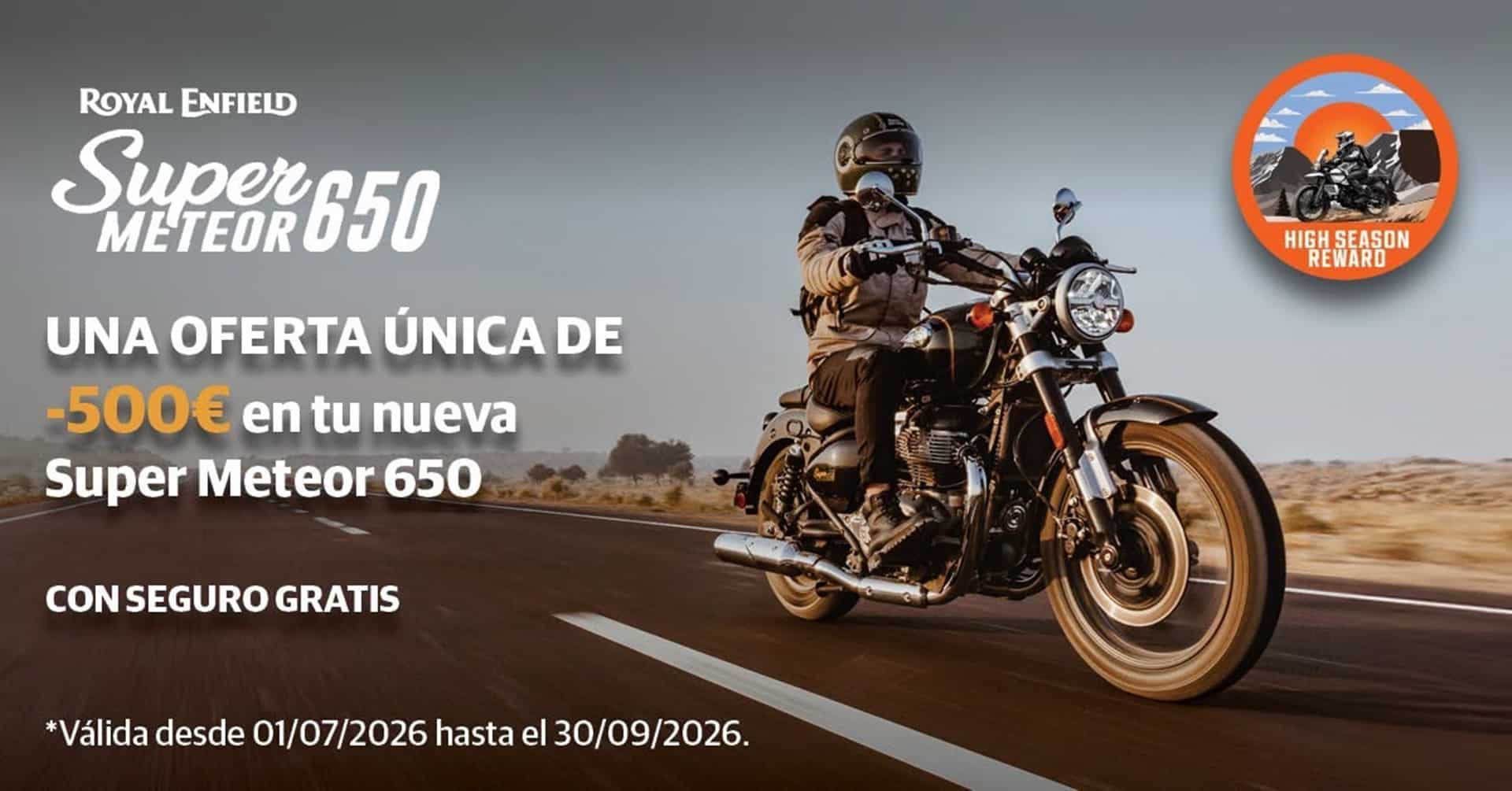 Royal Enfield una campaña comercial veraniega con hasta 500 euros de descuento