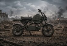 Ucrania mete en combate la MUL.E, la primera moto eléctrica 2×2 del mundo que puede pisar una mina sin detonarla