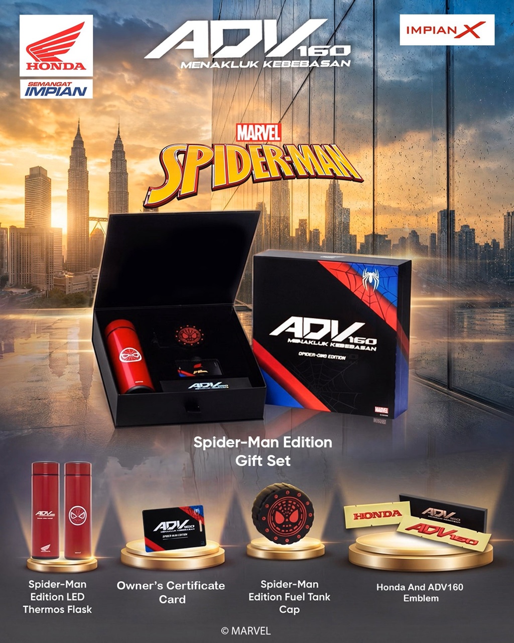 Honda convierte el ADV160 en la scooter de Spider-Man: ¿imaginas un ADV350 así en España?
