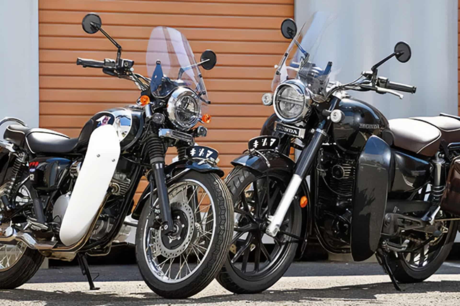 Honda GB350C y Kawasaki Meguro S1 by Kijima