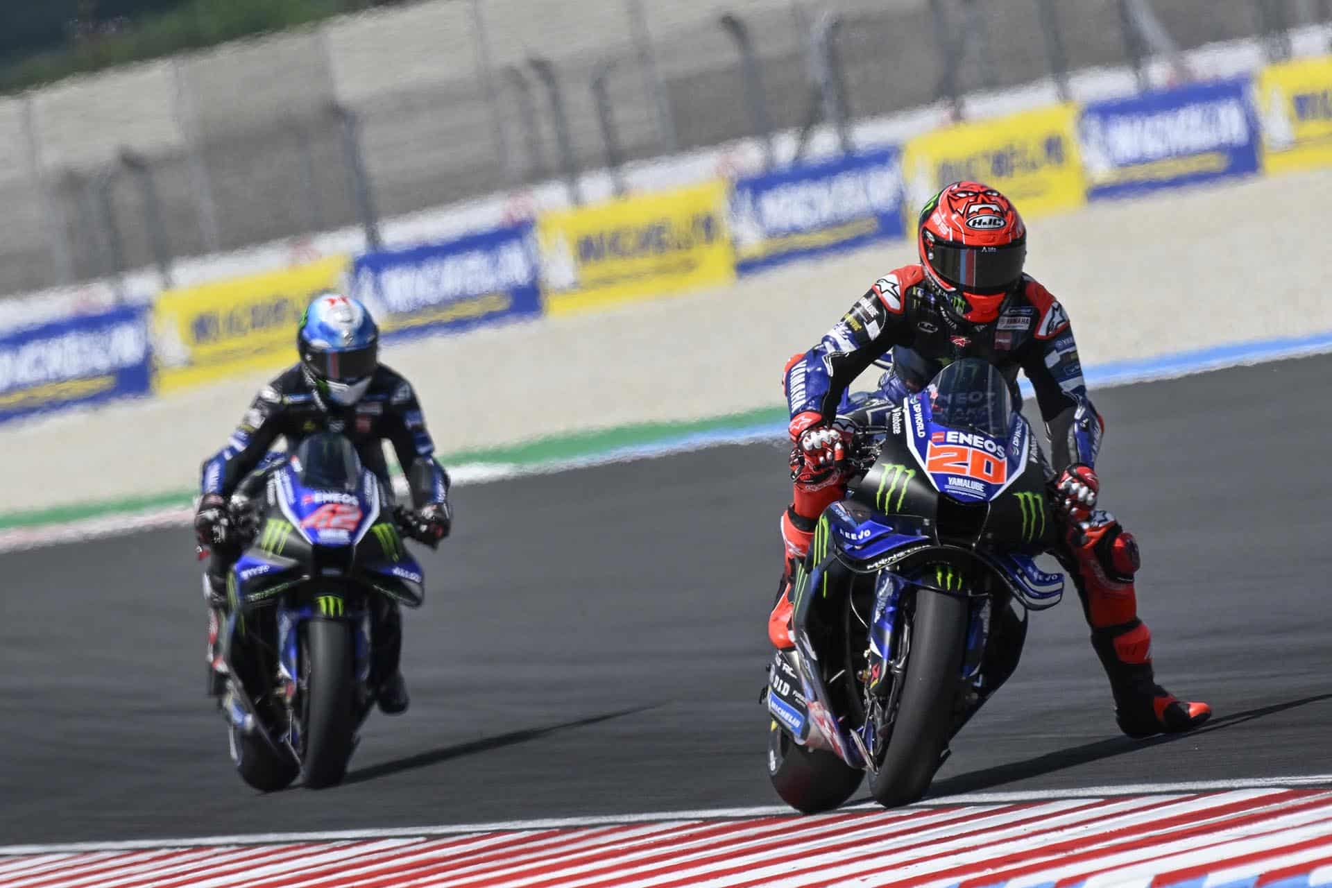Quartararo y Rins dejan la marca al acabar la temporada